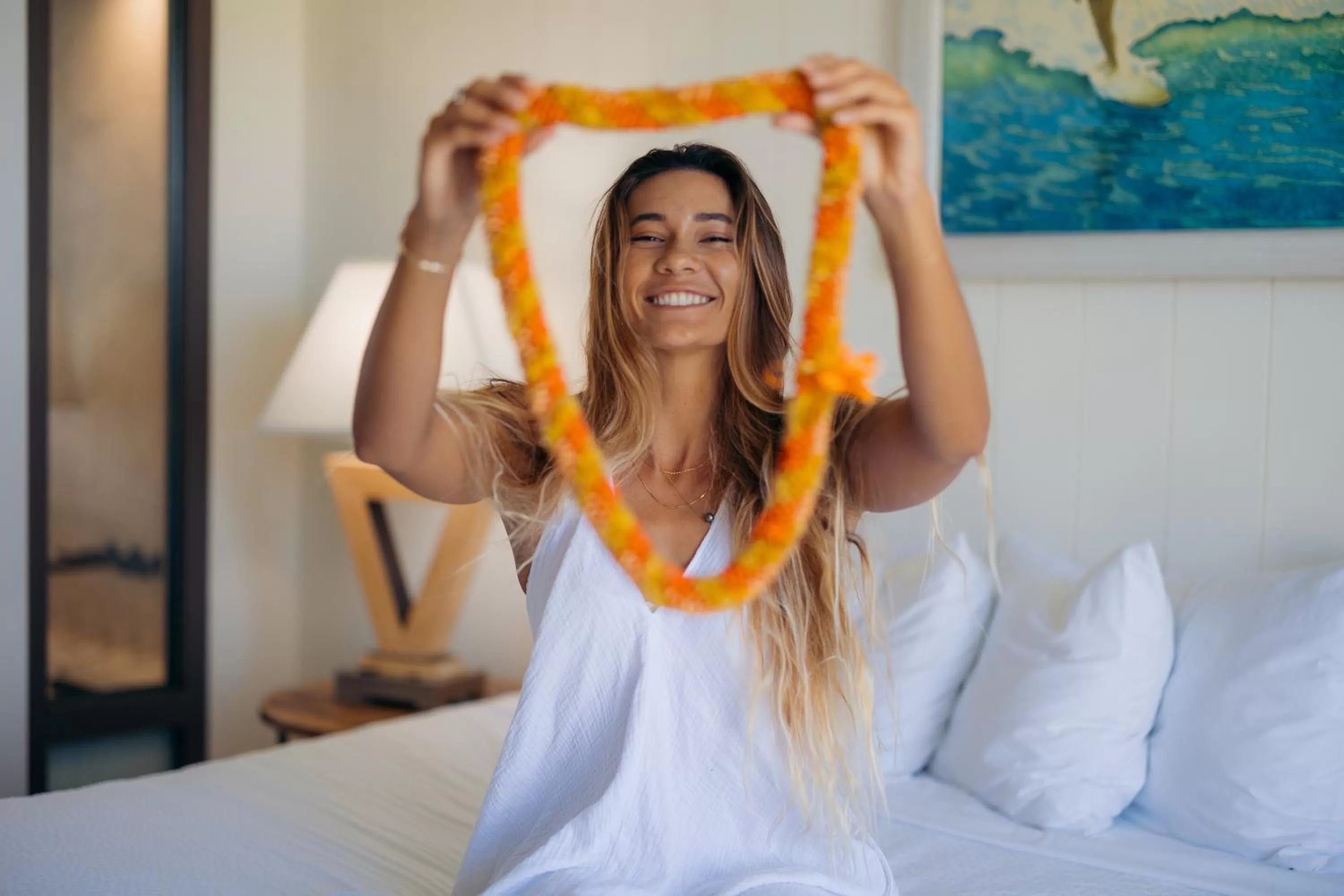 Bed in Hotel La Croix