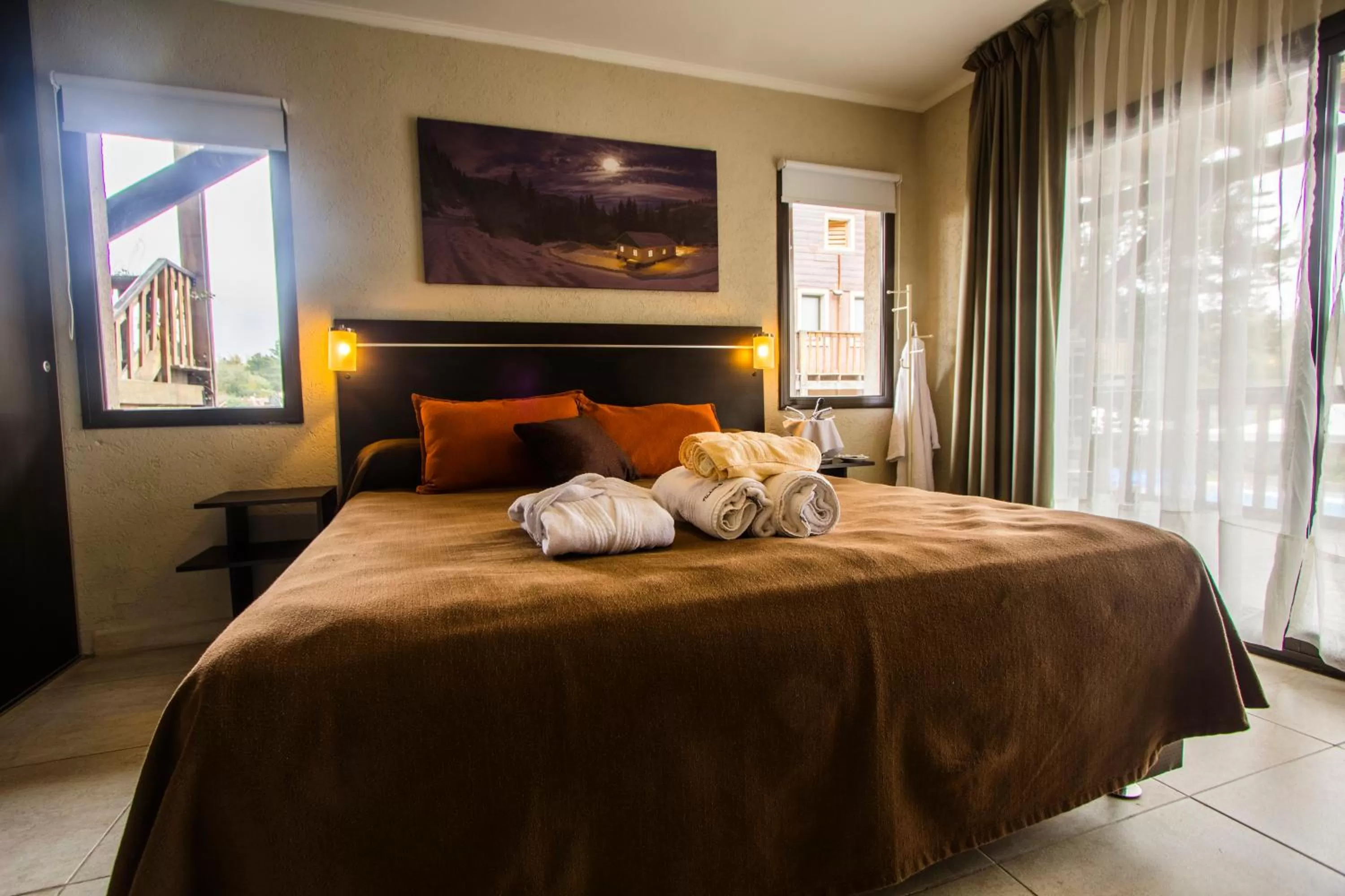 Bed in BlackStone Apart Boutique Hotel