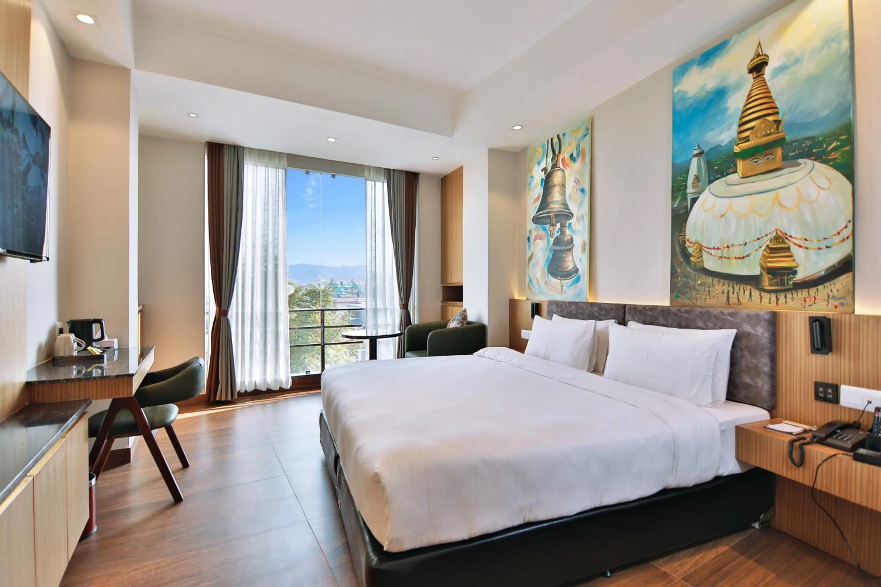 City view, Bed in Lakhey Hotel