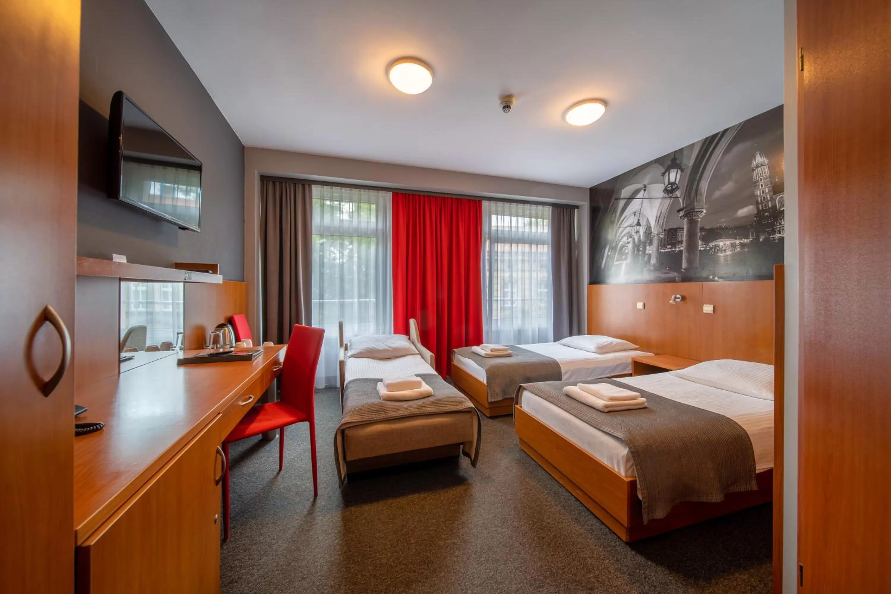 Bed in Hotel Alexander