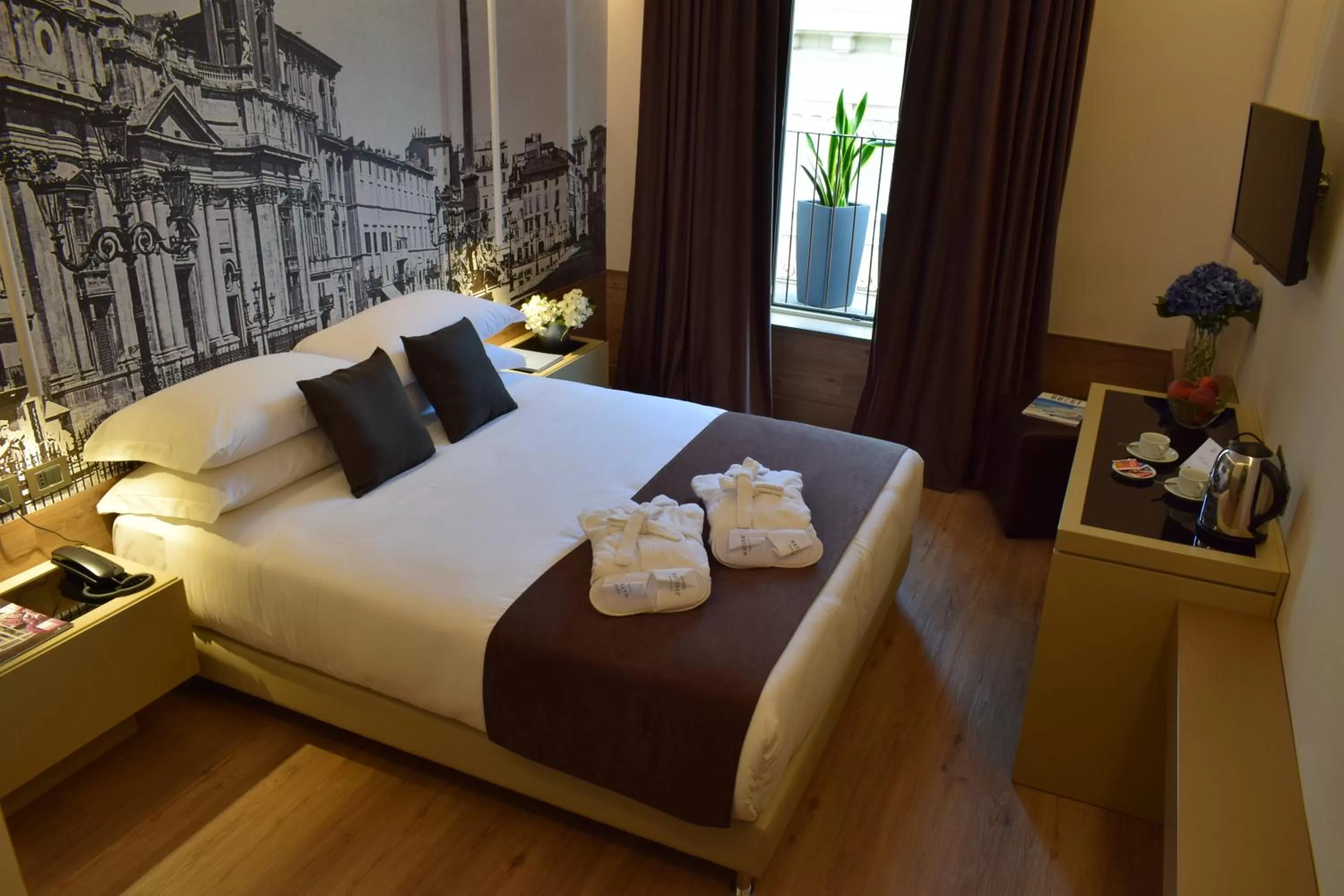Bedroom, Bed in Raeli Hotel Archimede