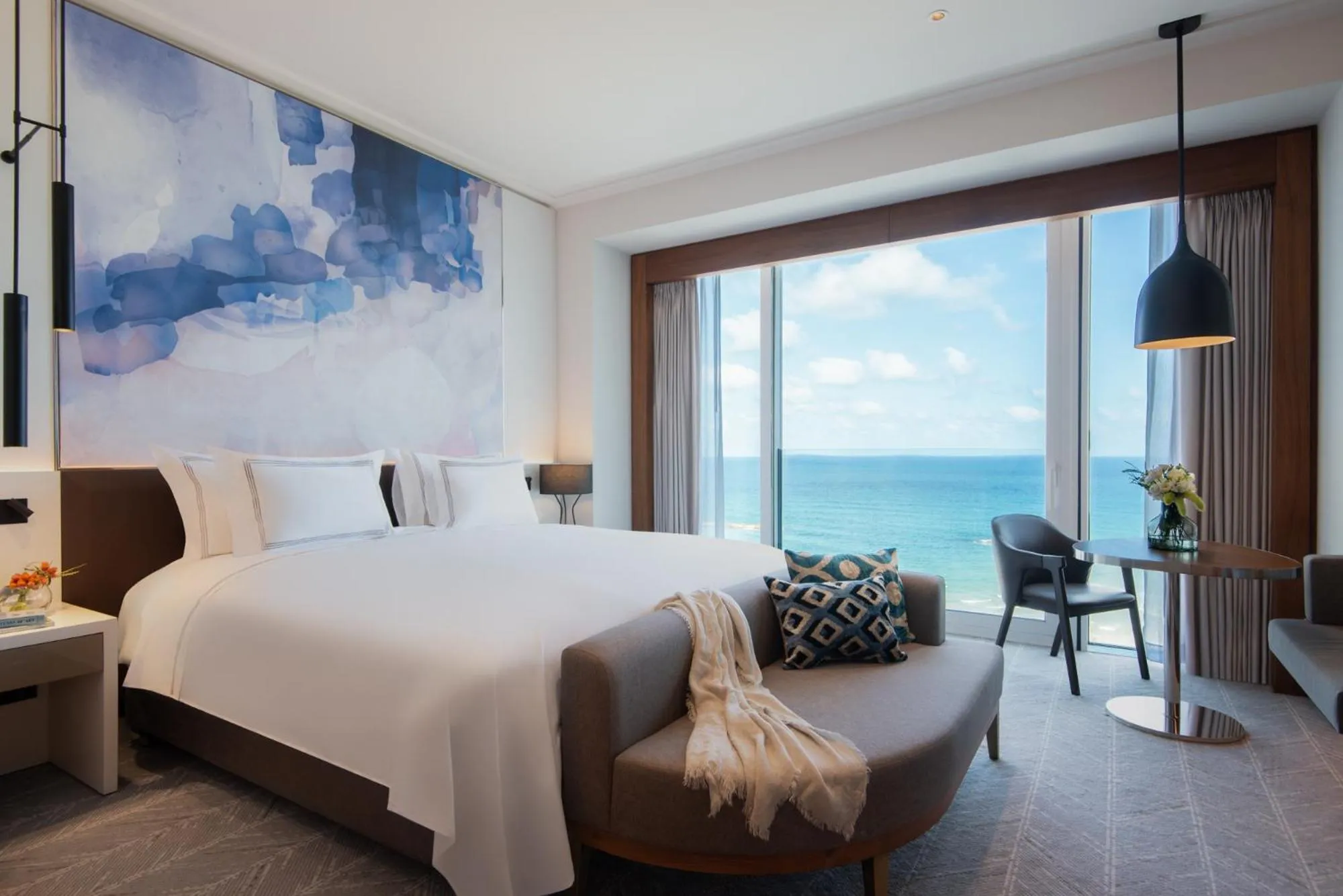 Bed in The David Kempinski Tel Aviv