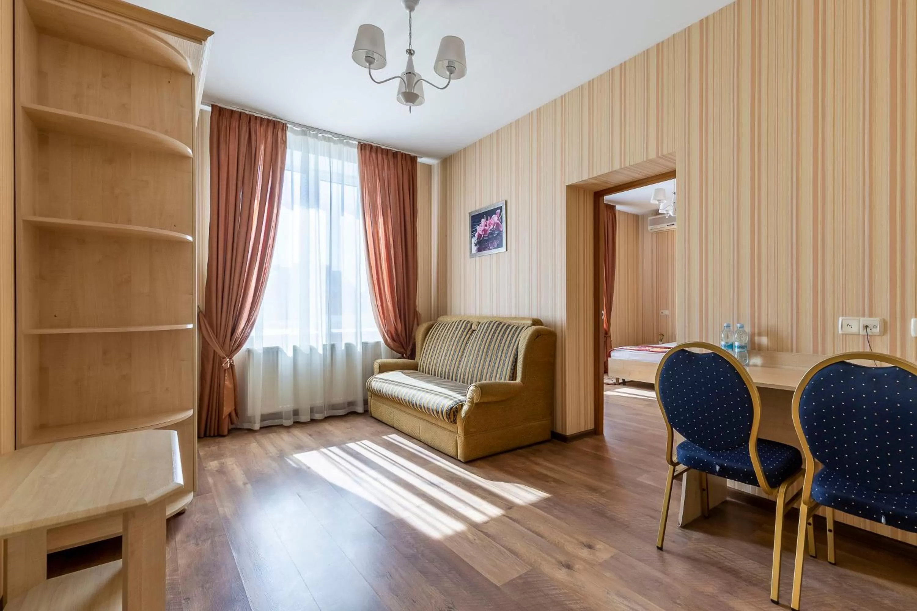 Bed, Seating Area in Гостиница Siesta Киев