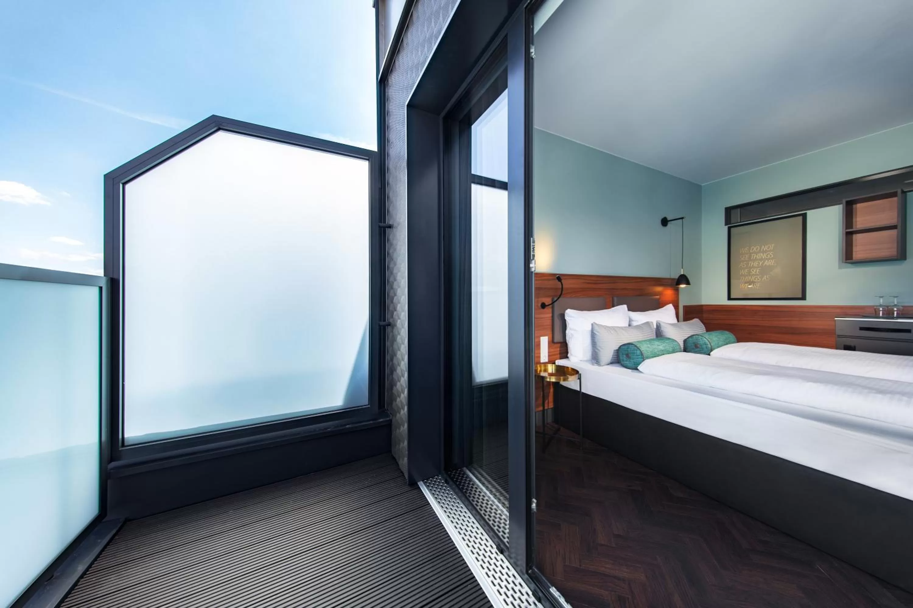 Balcony/Terrace, Bed in Maison Schiller by DesignCity Hotels