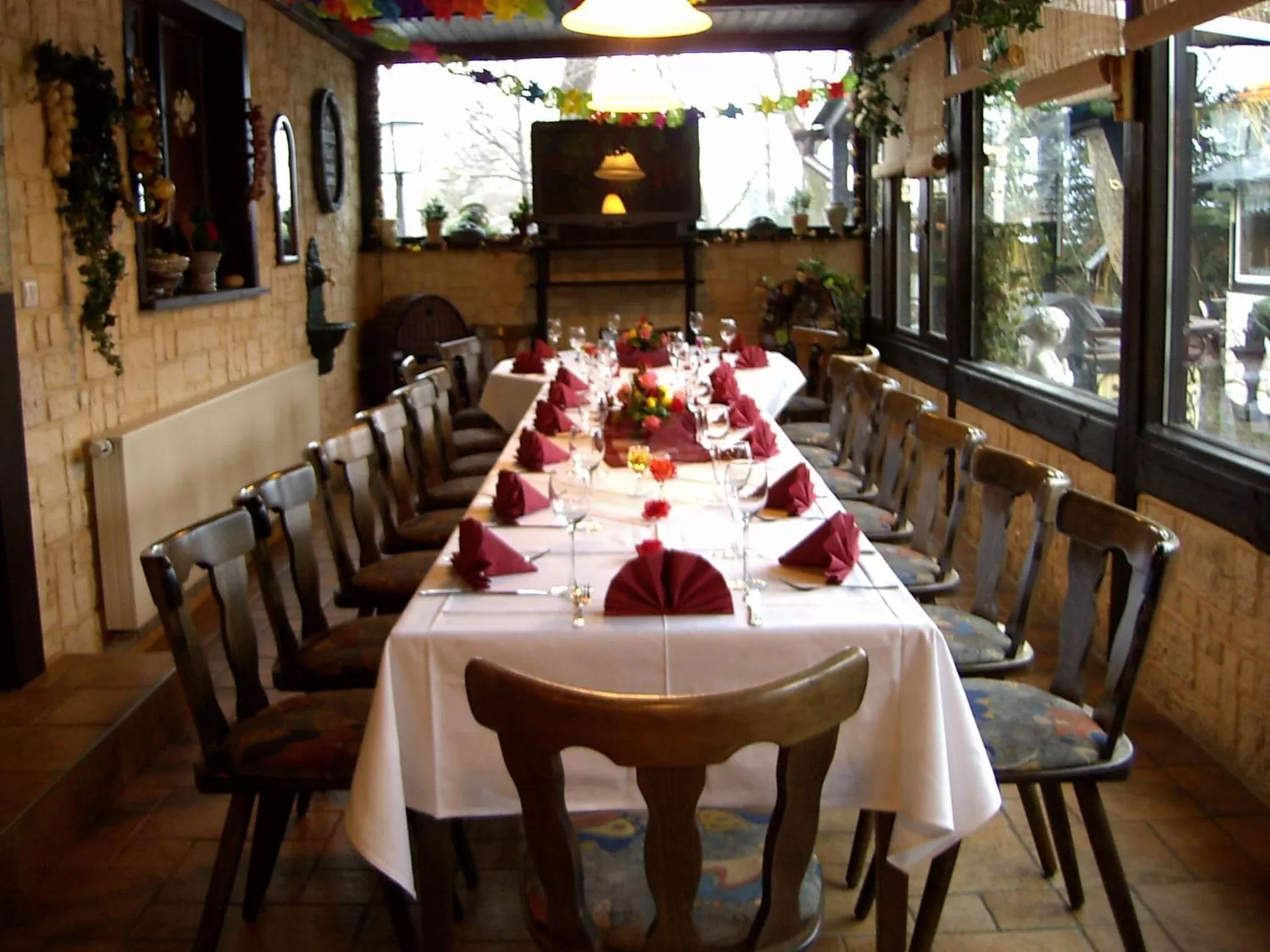 Dining area in Hotel Garden