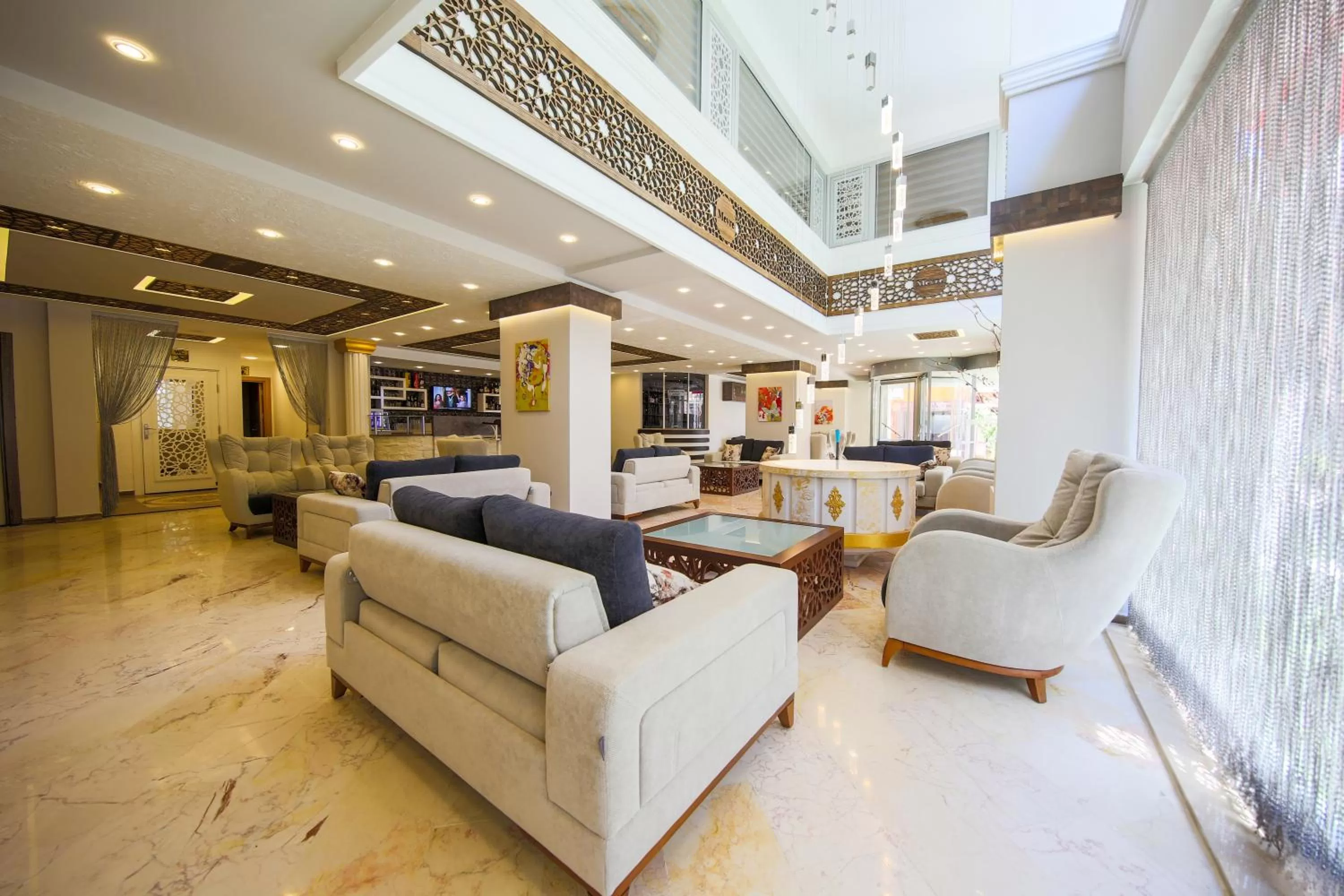 Seating area in Mevre Hotel