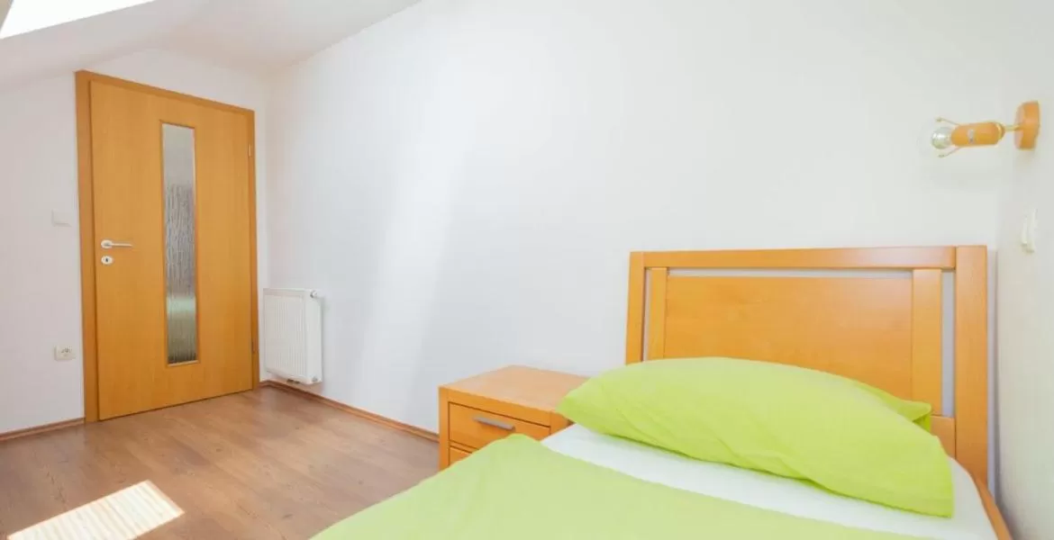 Bedroom, Bed in Nature Hotel Lukanc