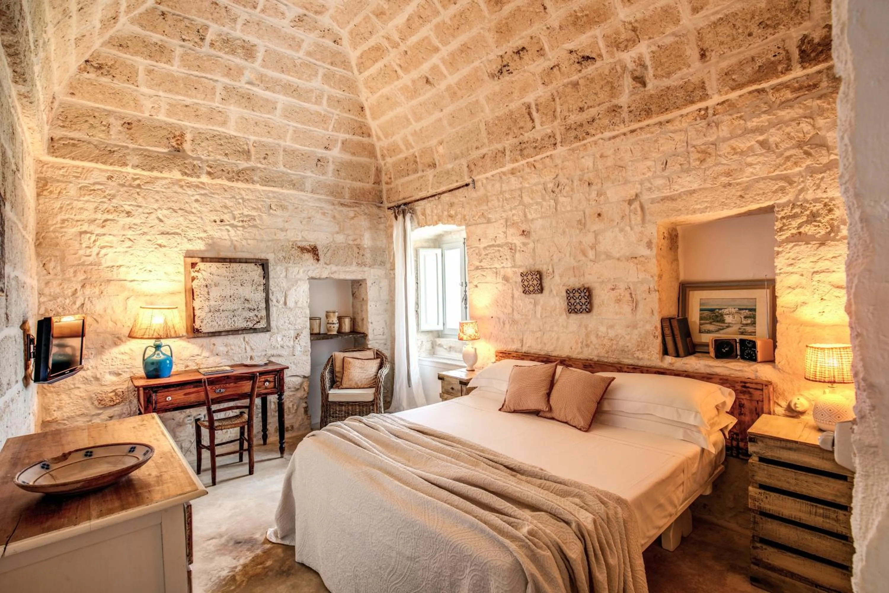 Bed in Masseria Cervarolo