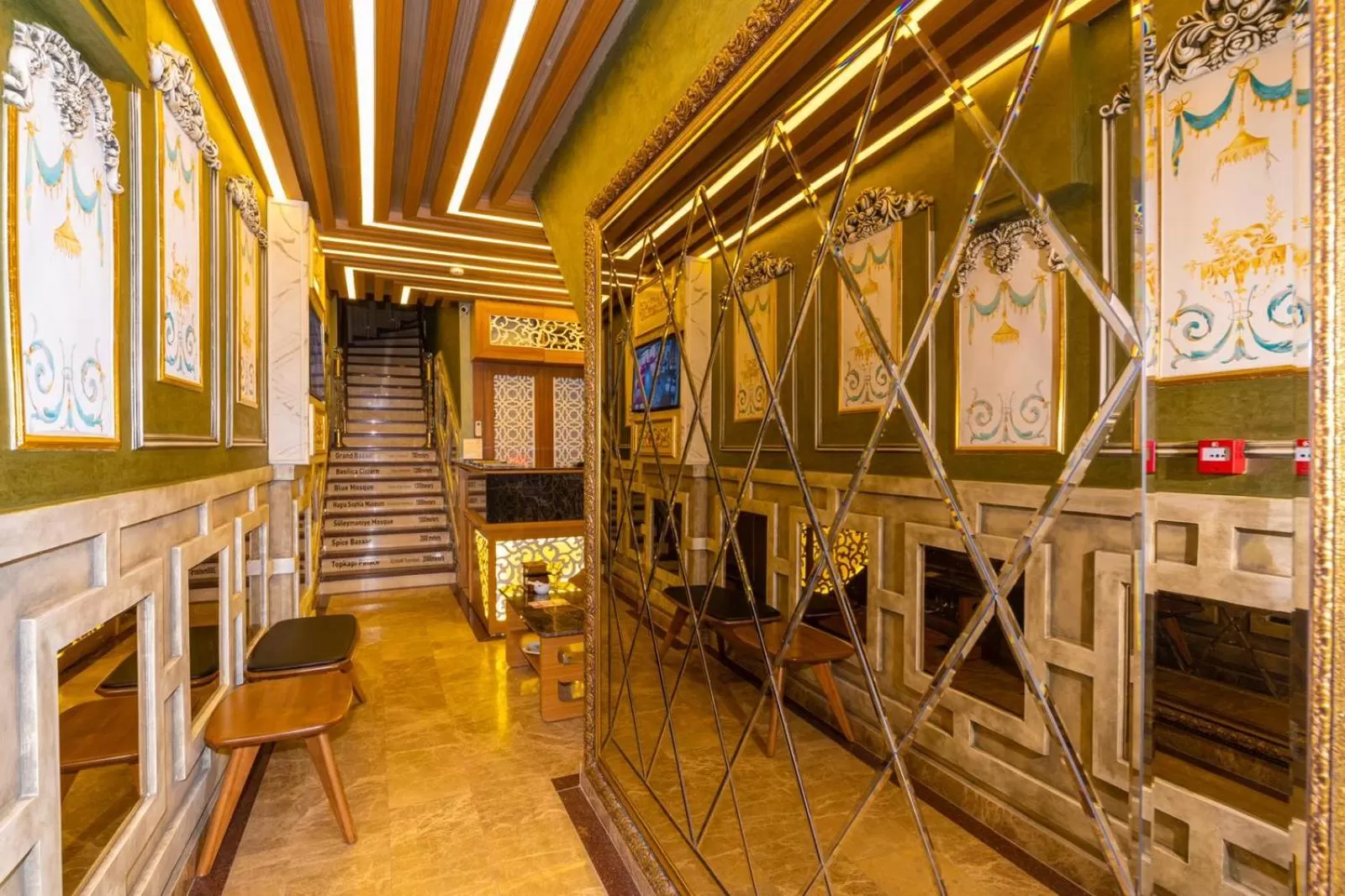 Lobby or reception in Golden Sand Hotel