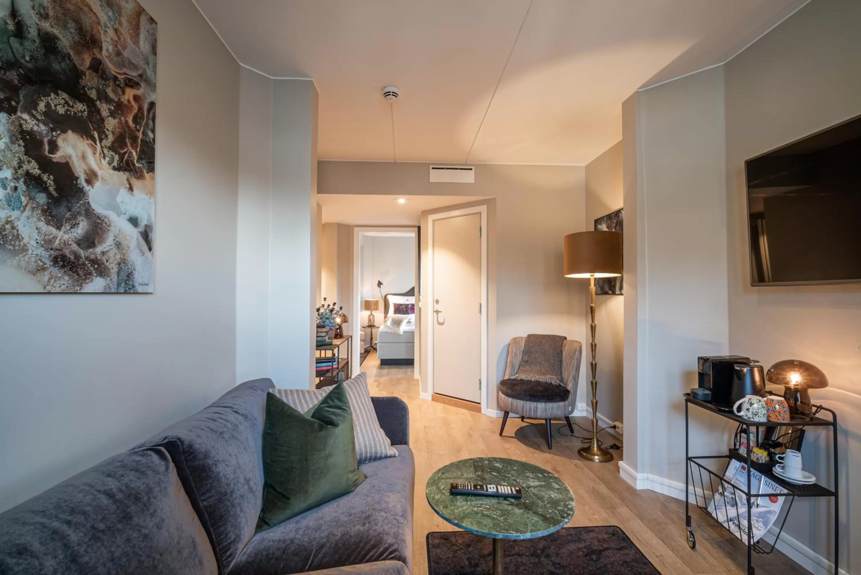 Living room in Aksjemøllen - by Classic Norway Hotels