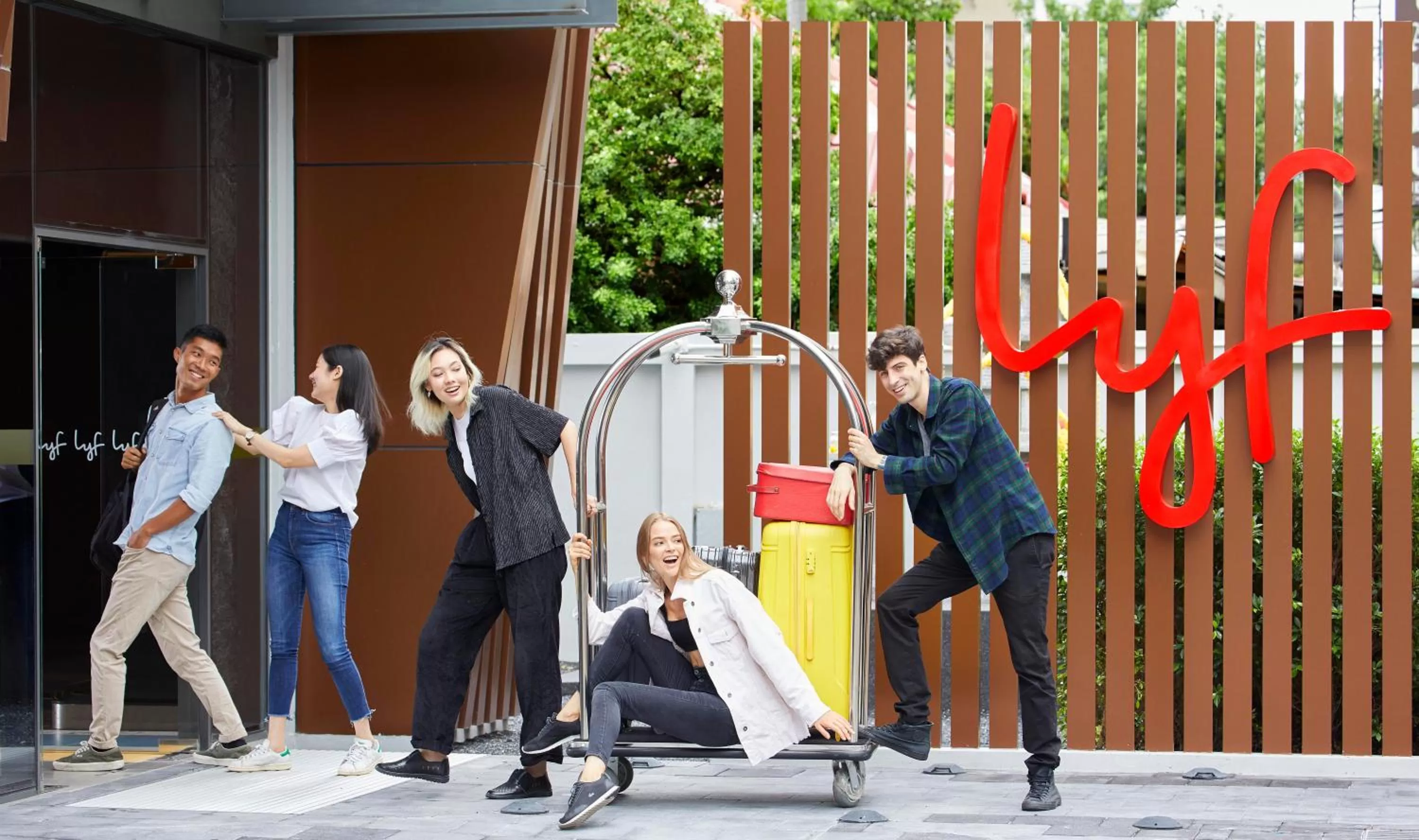 Facade/entrance in lyf Sukhumvit 8 Bangkok