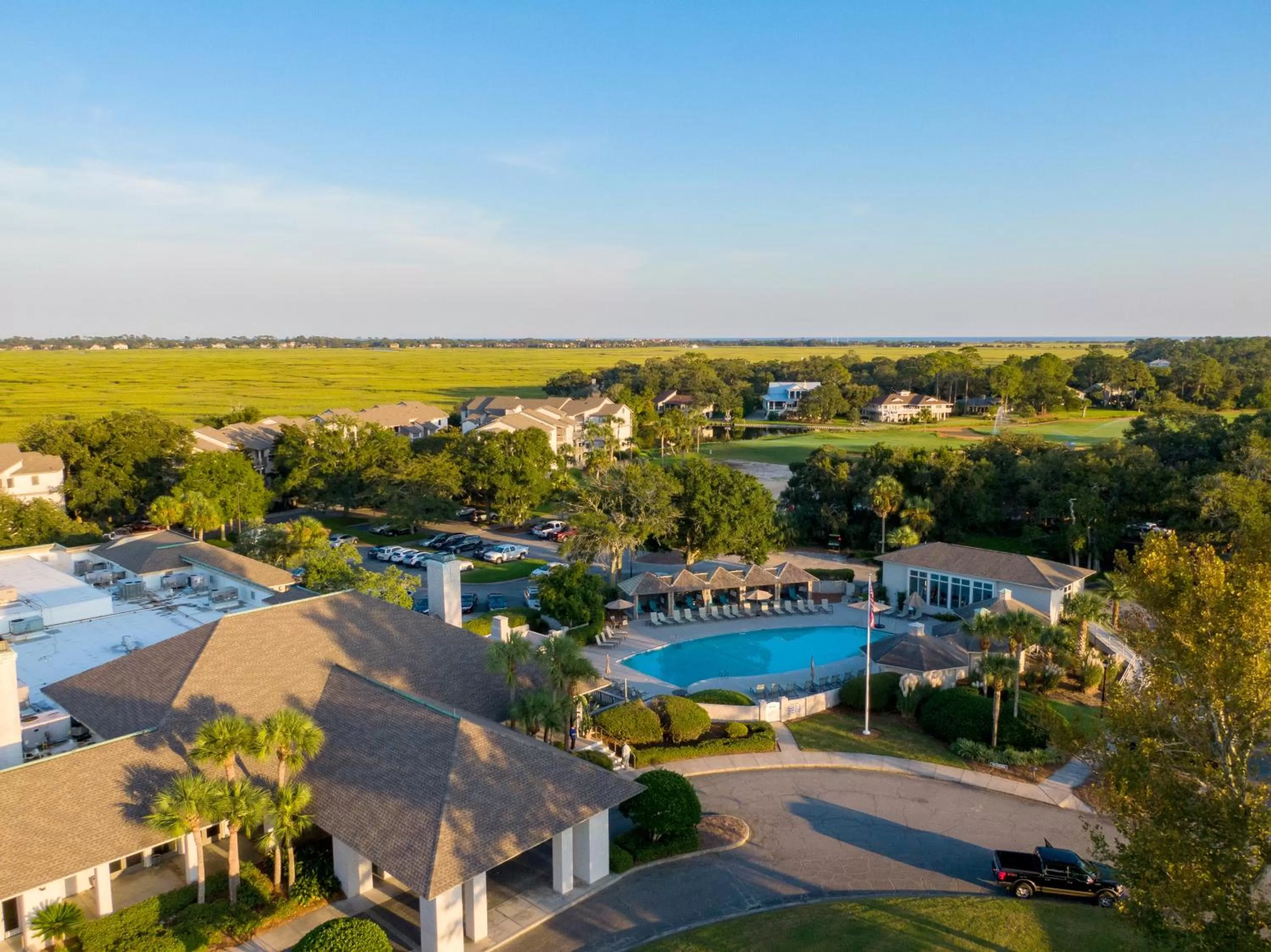 Bird's eye view, Pool View in Sea Palms Resort