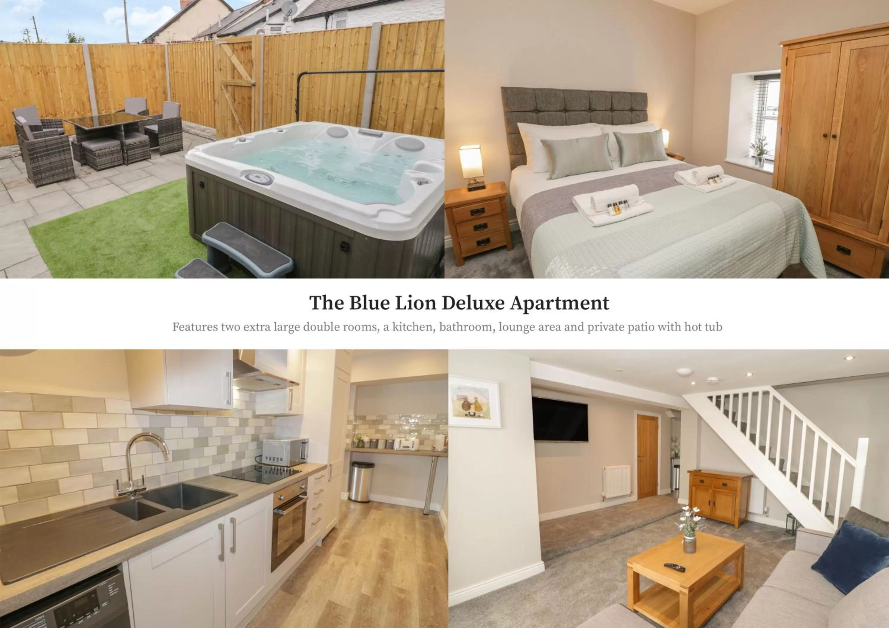 Deluxe Two-Bedroom Apartment with Garden View in The Blue Lion