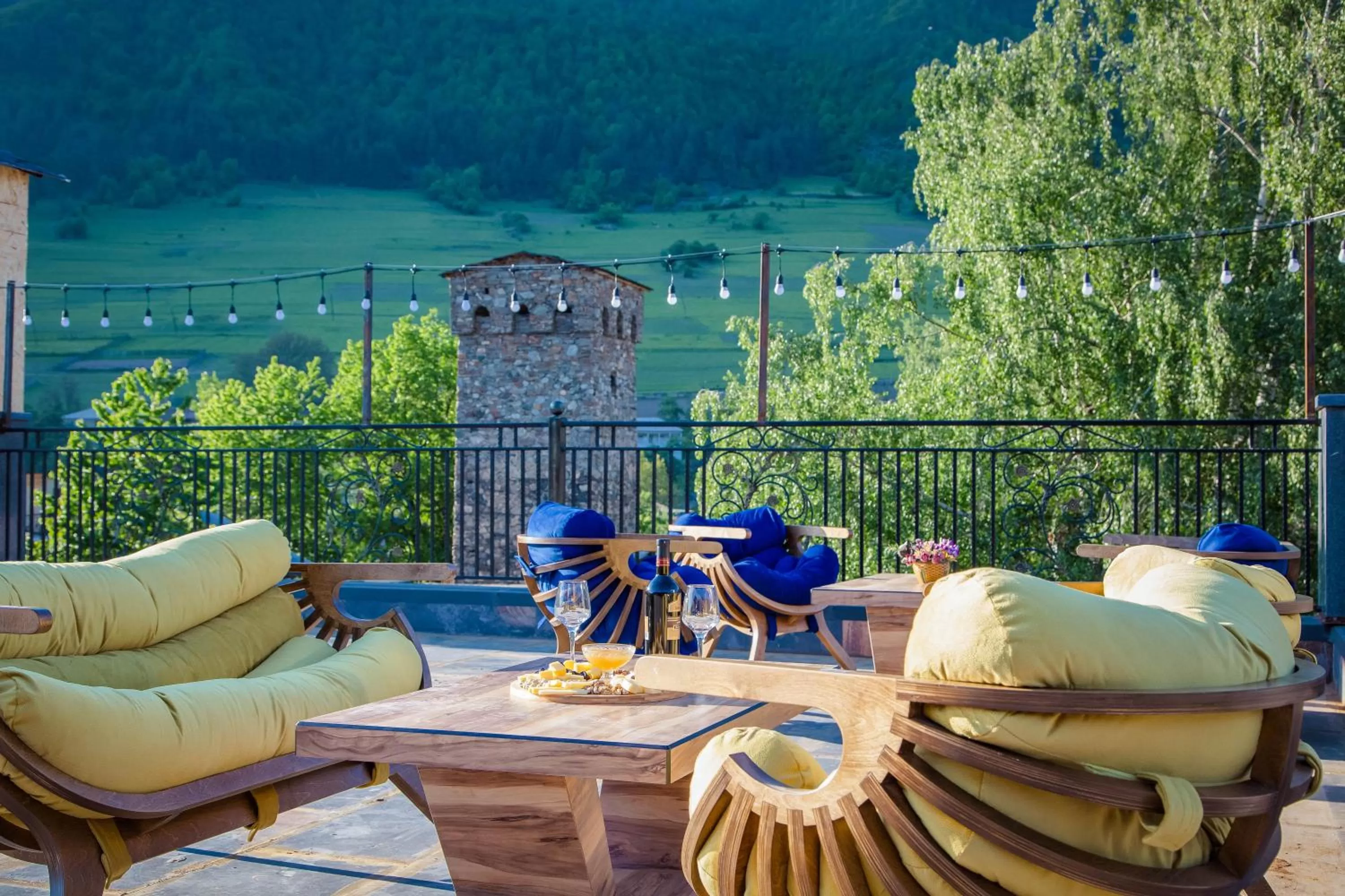 Balcony/Terrace in Hotel Mestia Inn