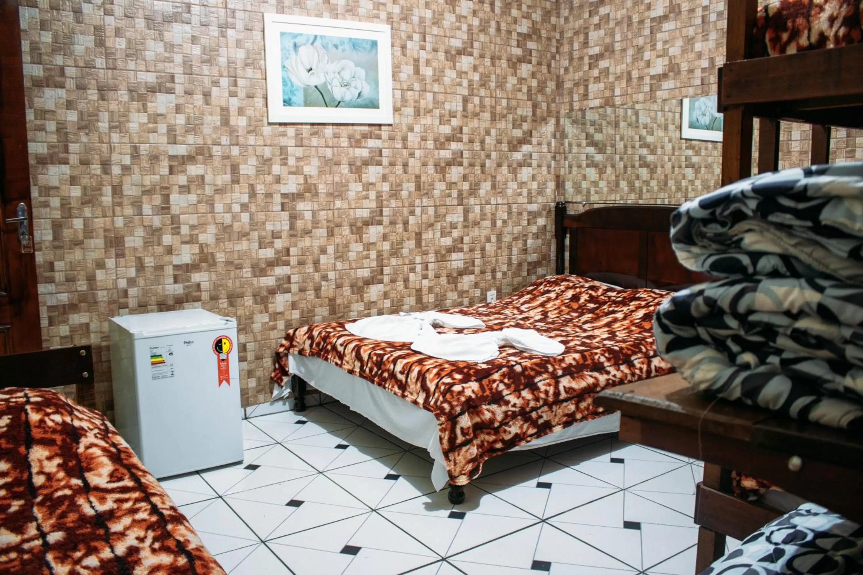 Bed in Pousada Campo Alegre