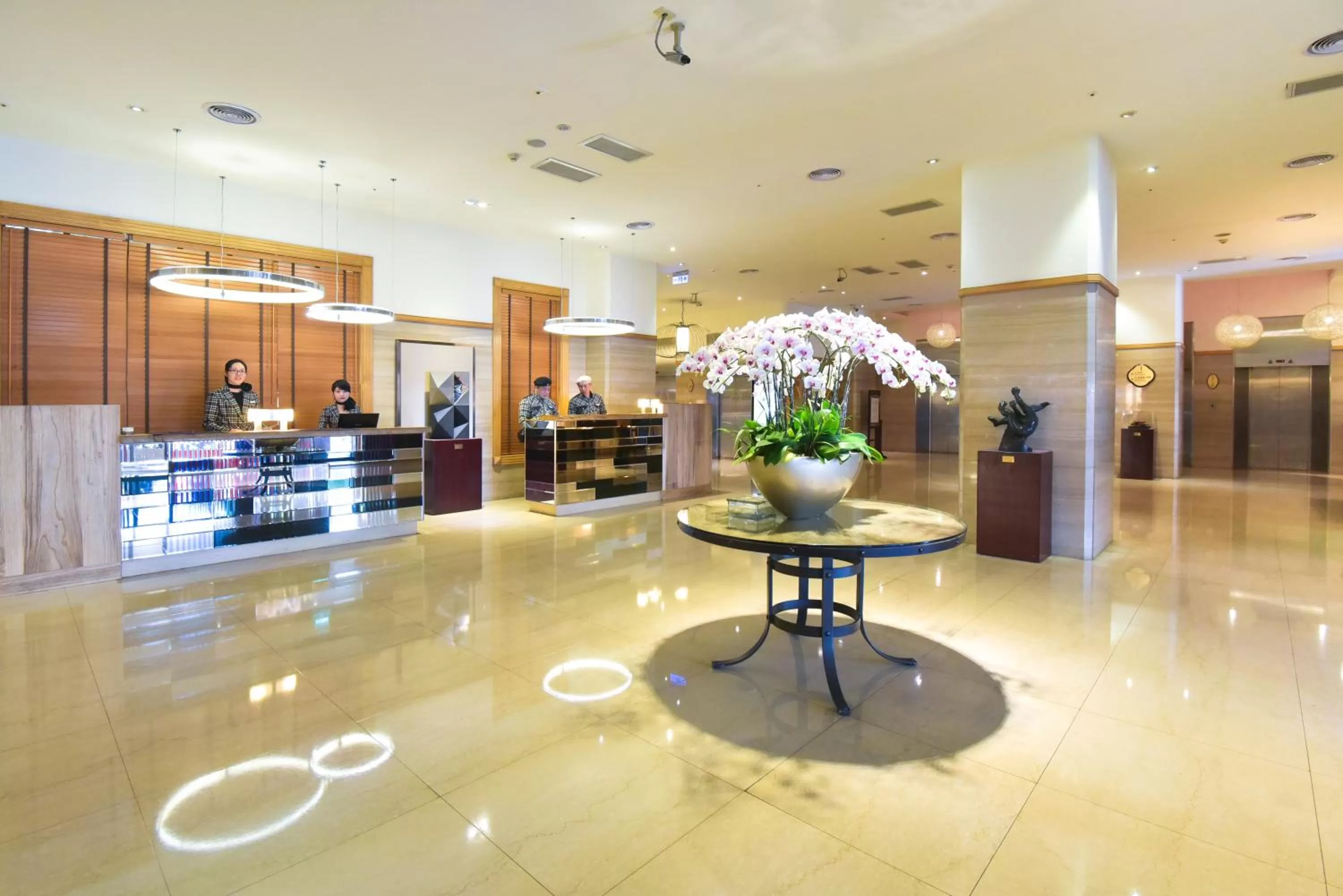 Lobby or reception in The Howard Plaza Hotel Kaohsiung