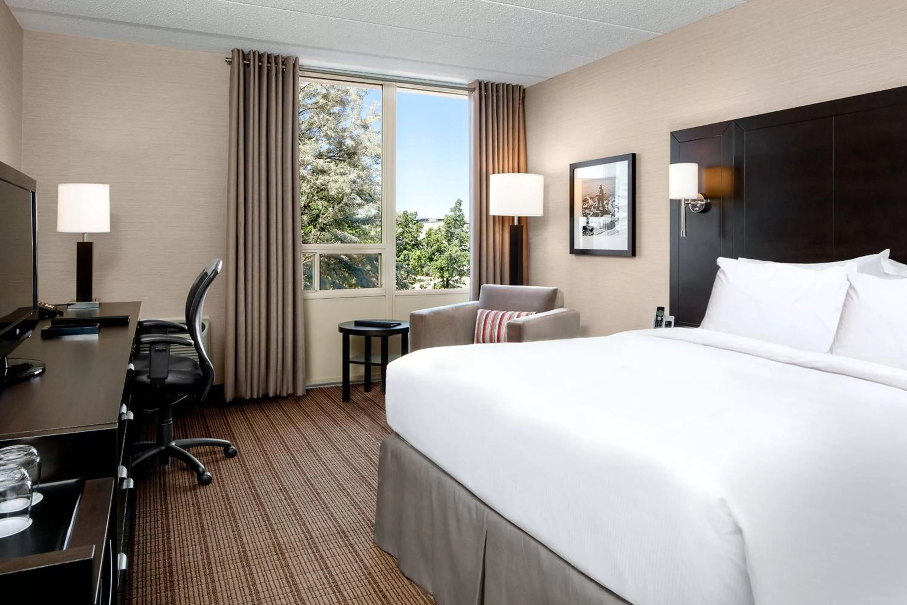 Photo of the whole room, Bed in Delta Hotels by Marriott Sault Ste. Marie Waterfront