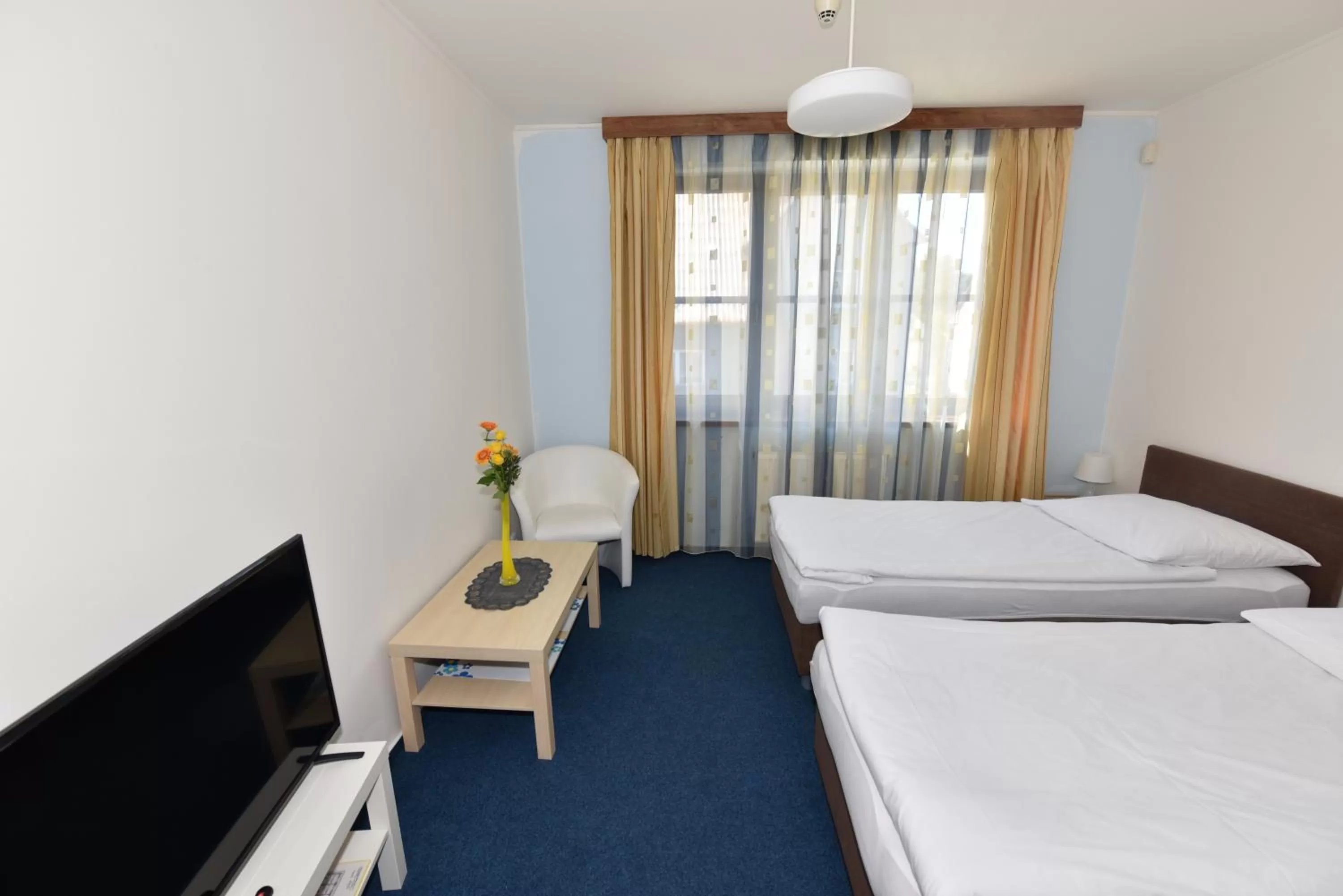 Shower, Bed in Hotel Trilobit