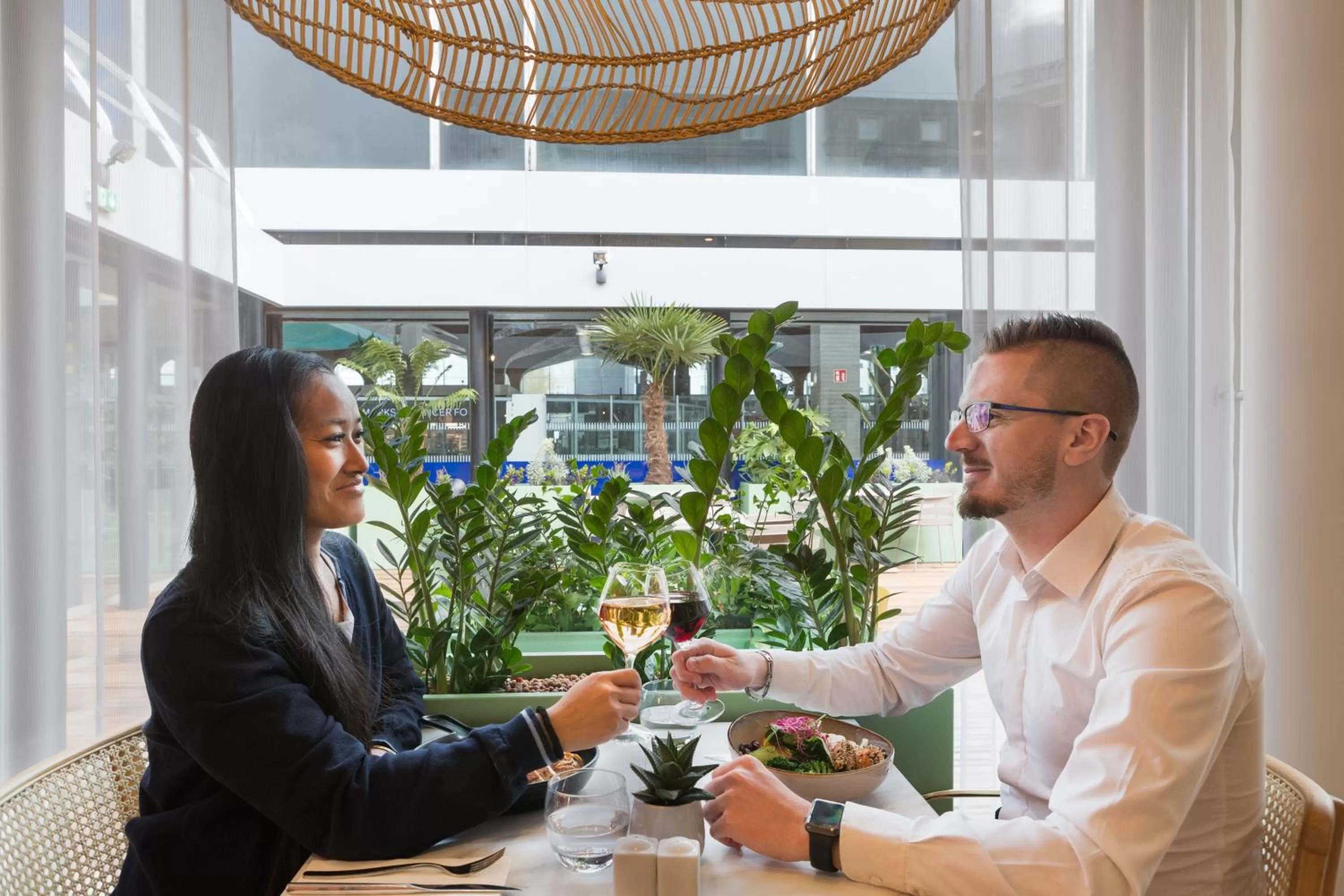 Patio in Novotel Paris Charles de Gaulle Airport