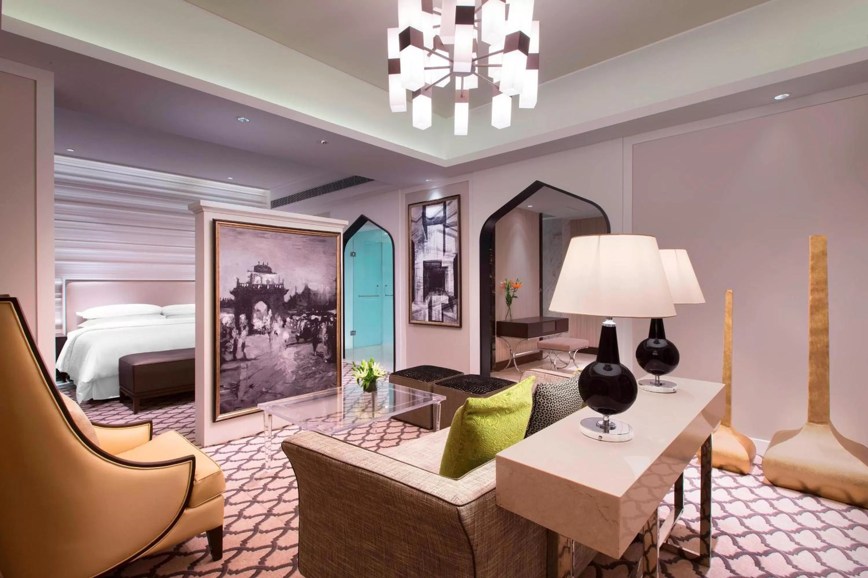 Photo of the whole room, Bed in Sheraton Hyderabad Hotel