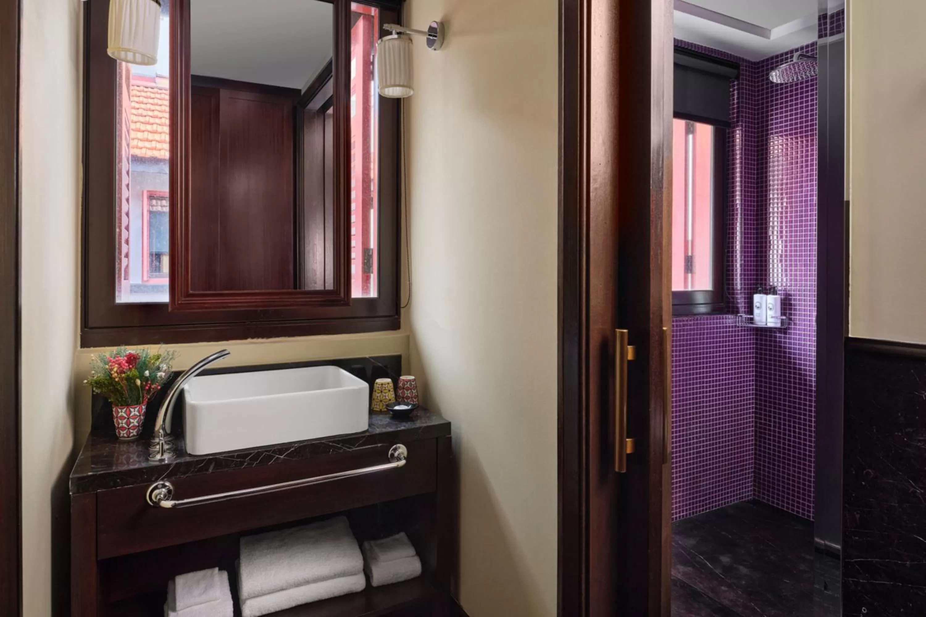 Bathroom in The Vagabond Club, a Tribute Portfolio Hotel Singapore