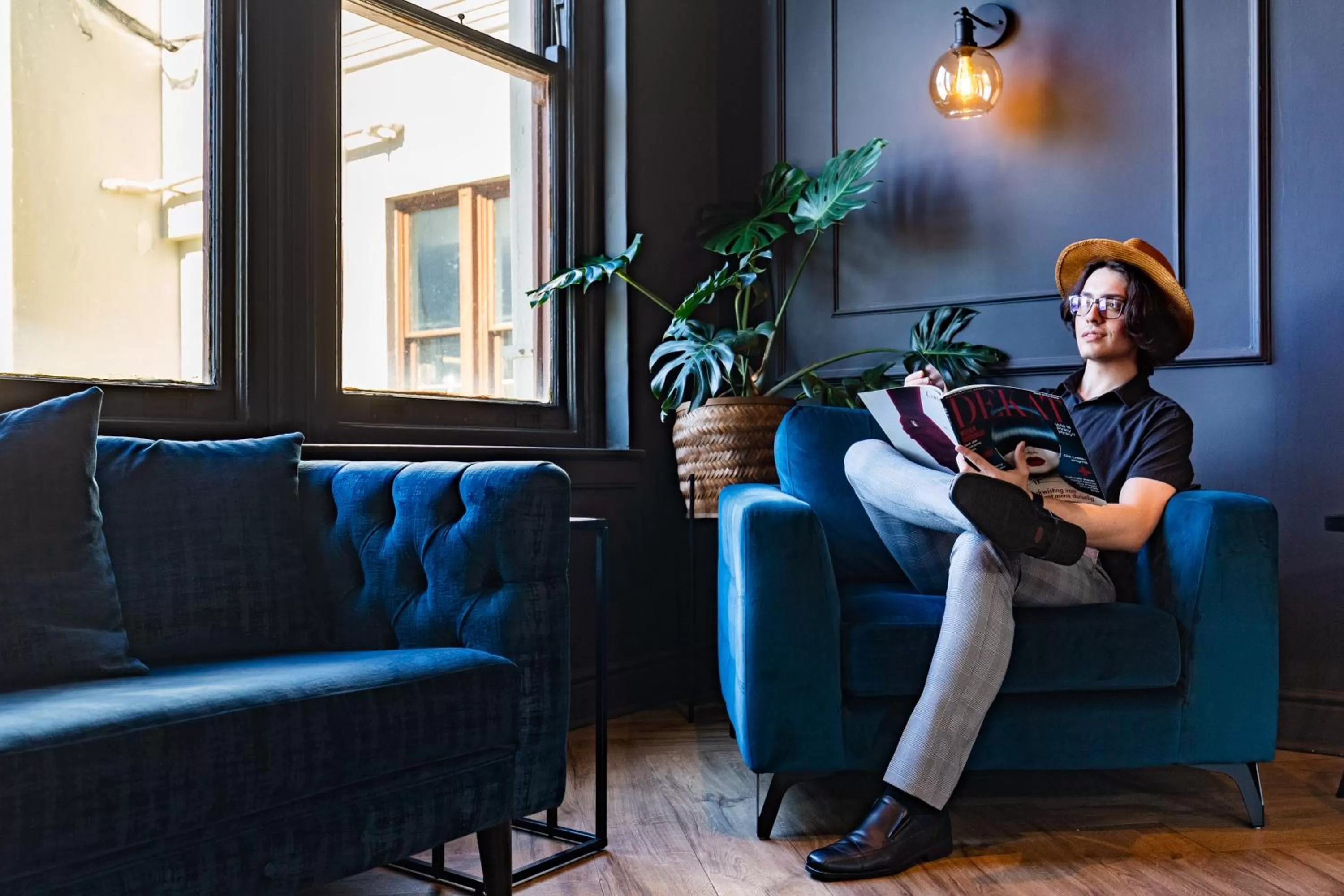 Communal lounge/ TV room in Old Bank Hotel - Lion Roars Hotels & Lodges