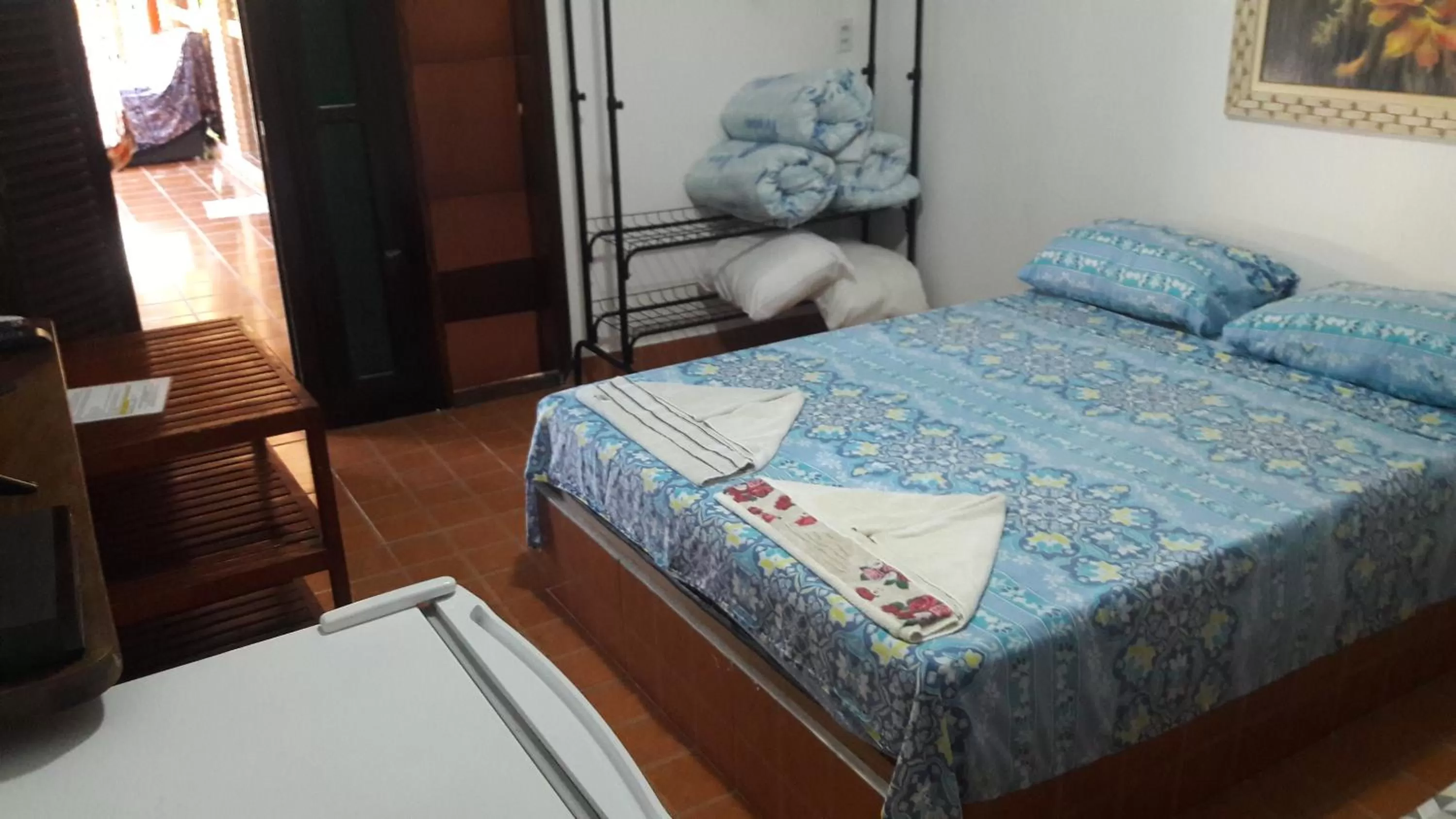 Bed in Pousada Na Praia Ubatuba