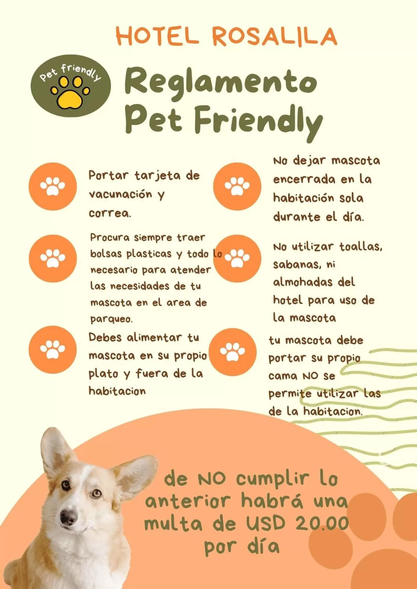 Animals in Hotel Rosalila