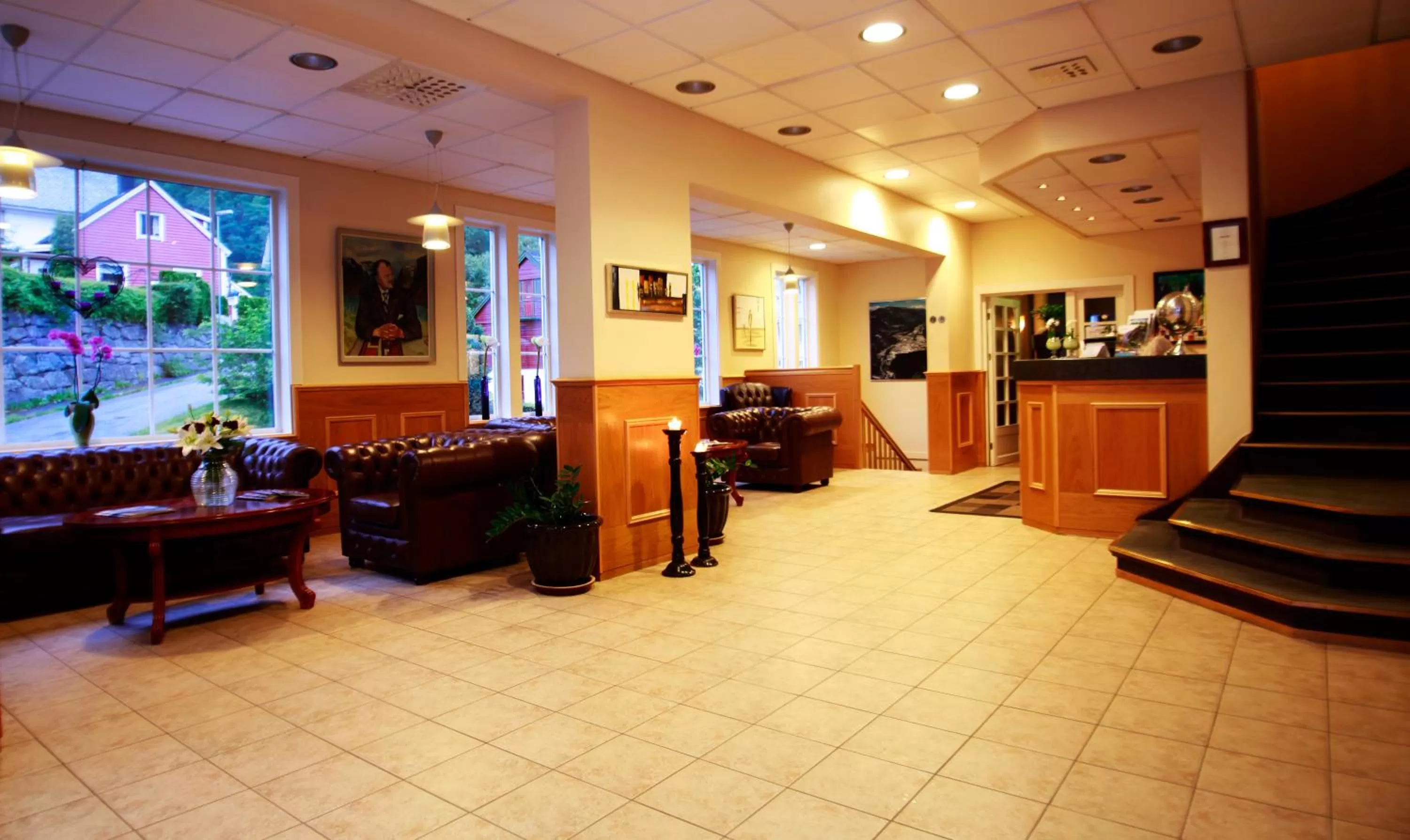 Lobby or reception in Øren Hotel