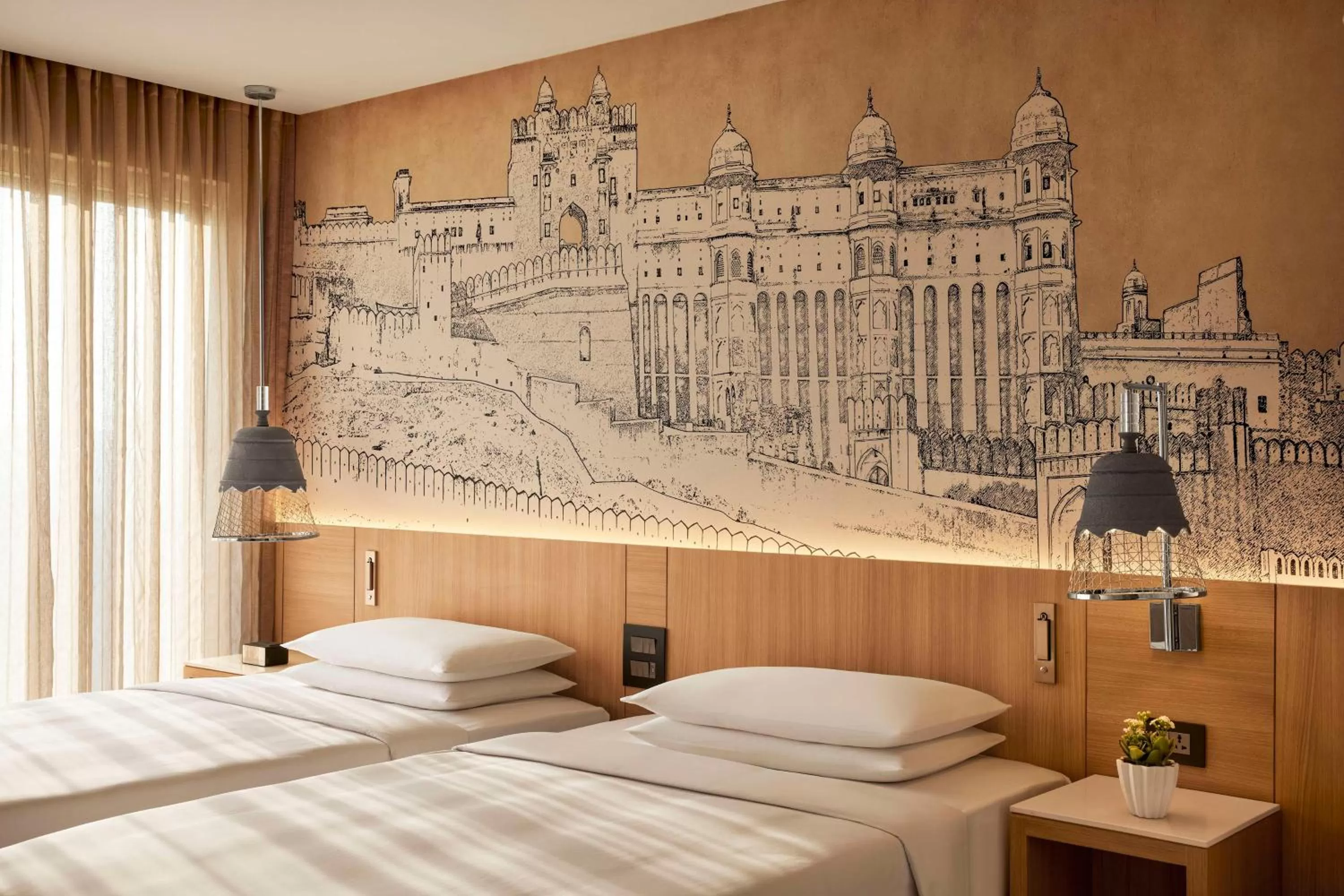 Bedroom, Bed in Hyatt Place Jaipur Malviya Nagar