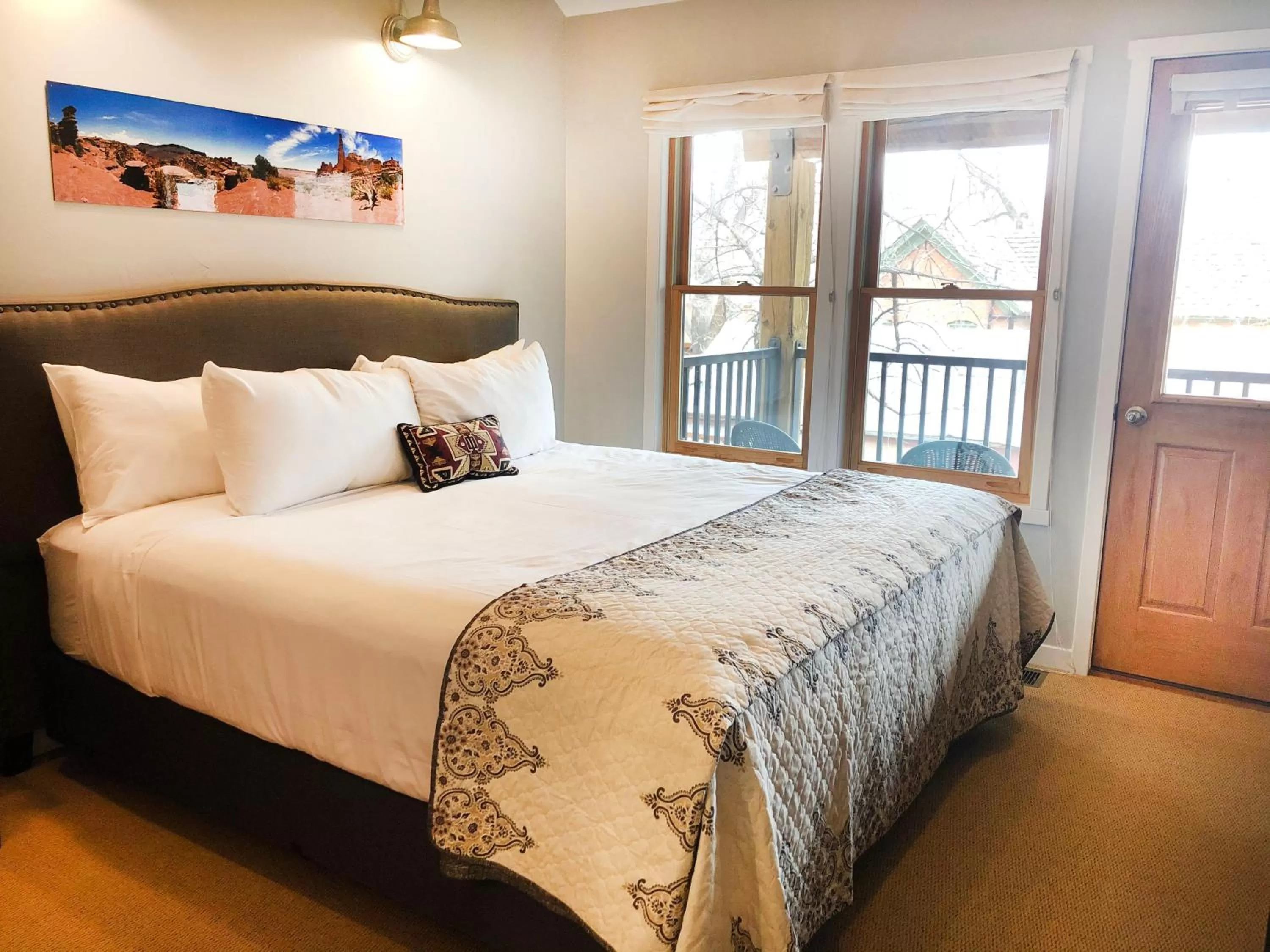 Bed in Moab Springs Ranch