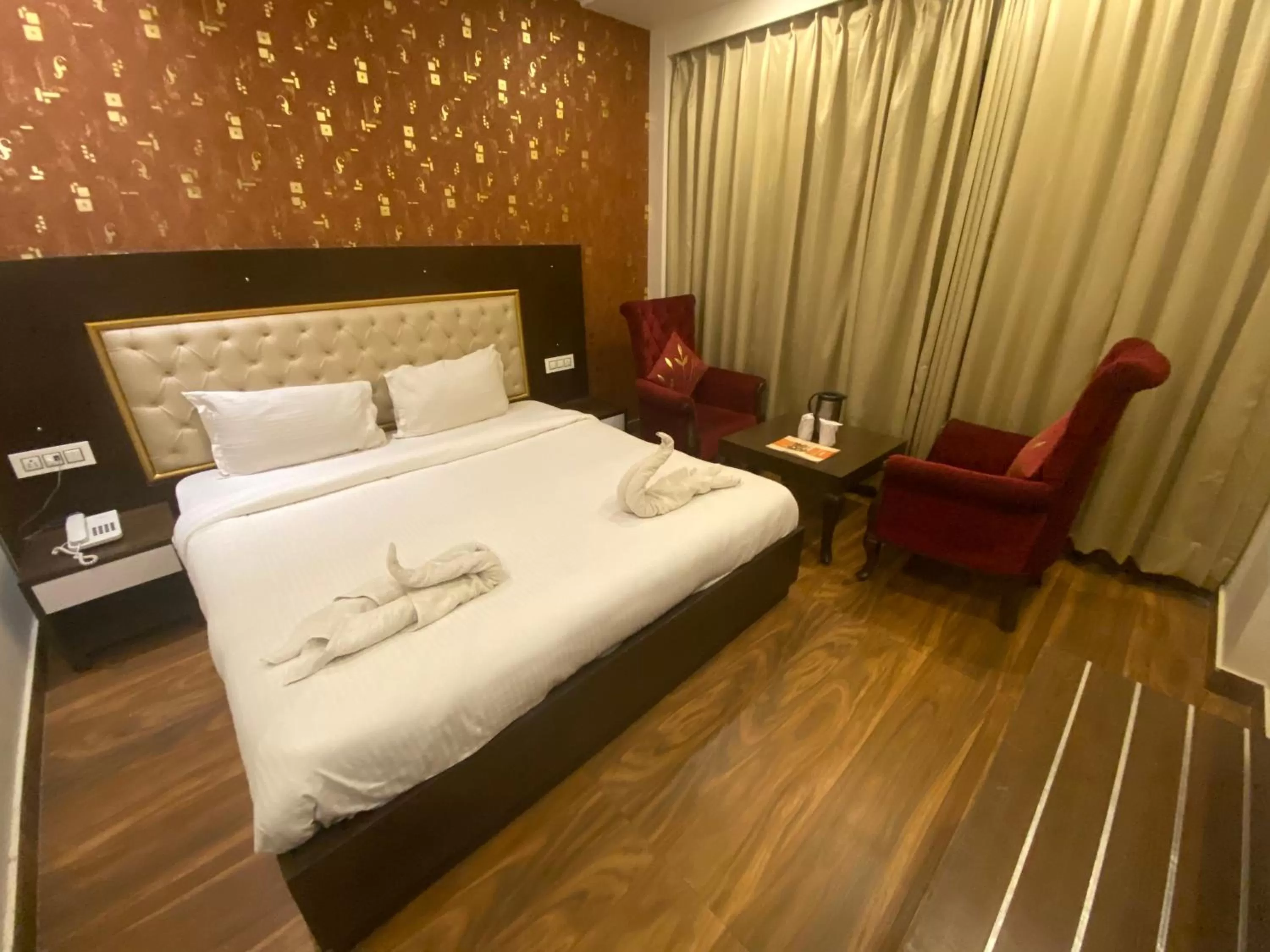 Bed in Hotel Ambika Resort Manali