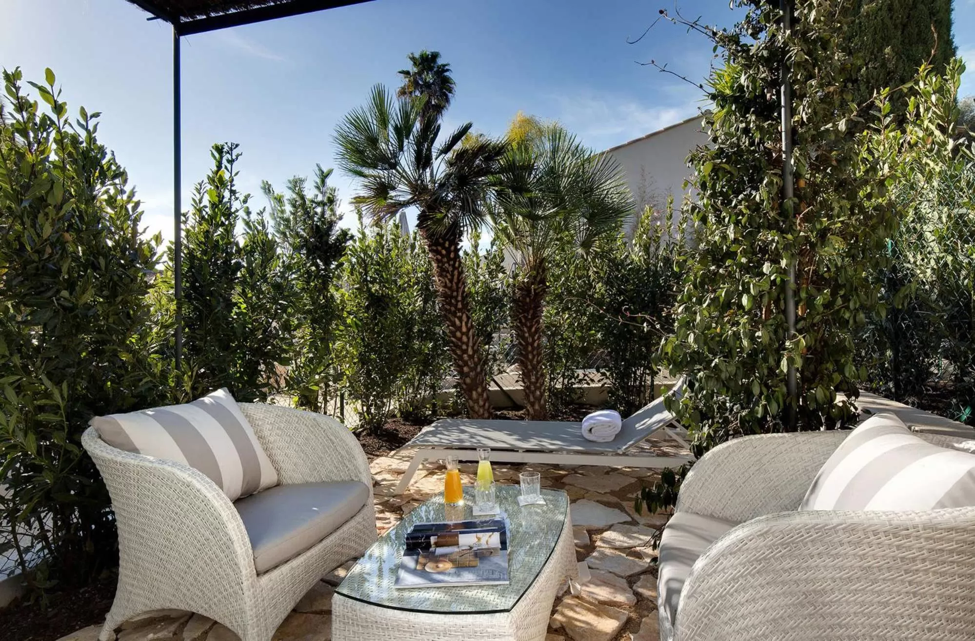 Patio in La Bastide de Biot