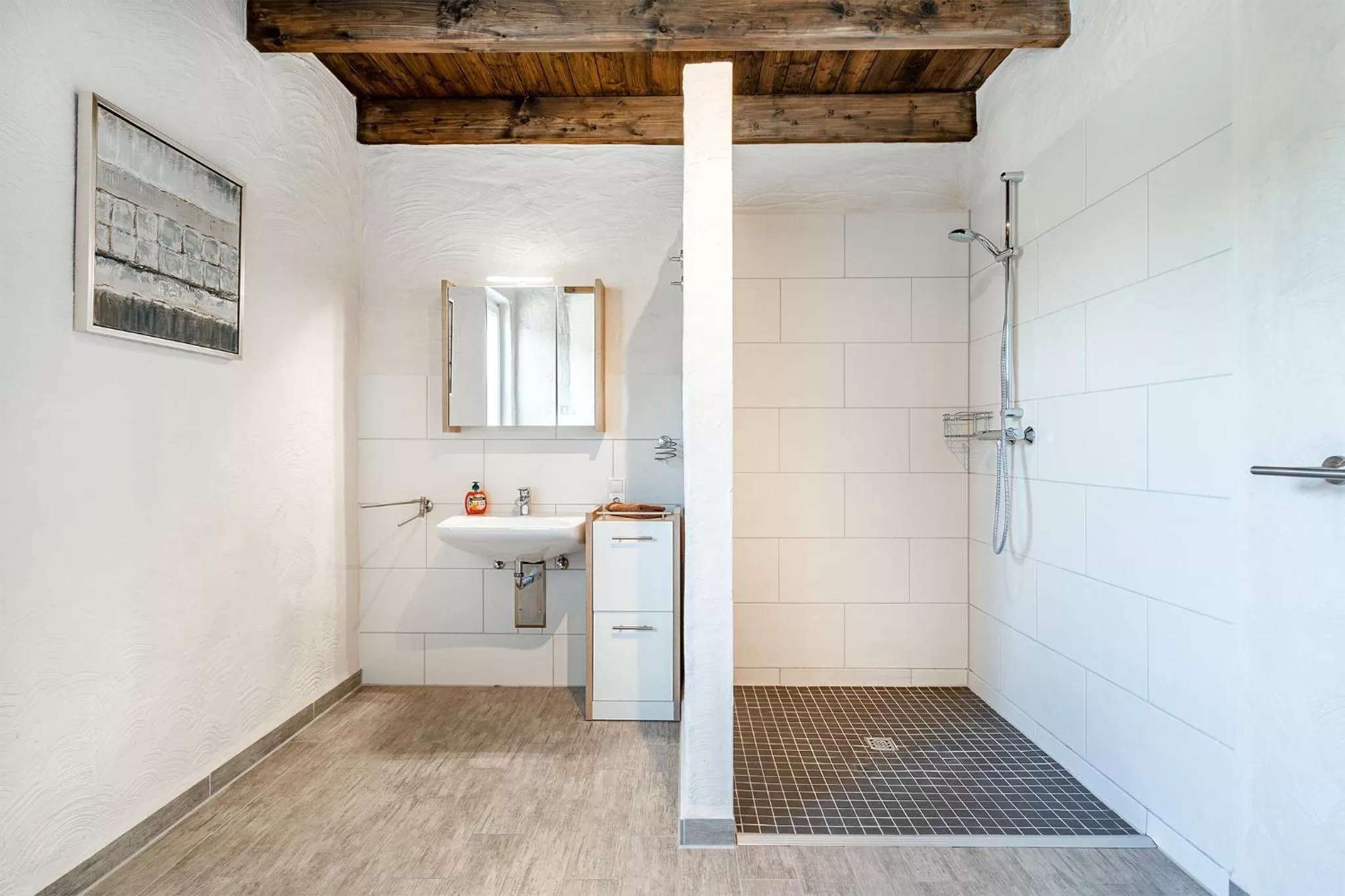 Shower in Villa Moorstern am Badesee Tannenhausen