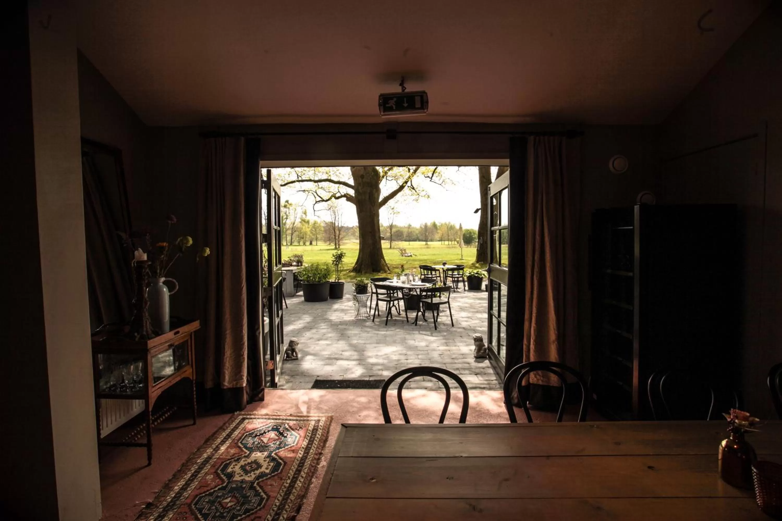 Garden view in Boutique B&B Hoeve de Haar