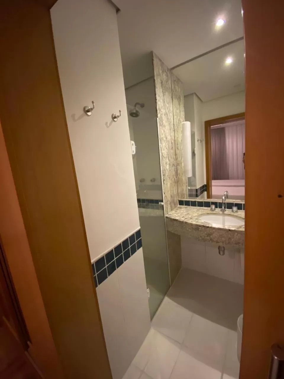 Bathroom in Flat lindo duplo lado Park Ibirapuera e Av Paulista com smart tv 106