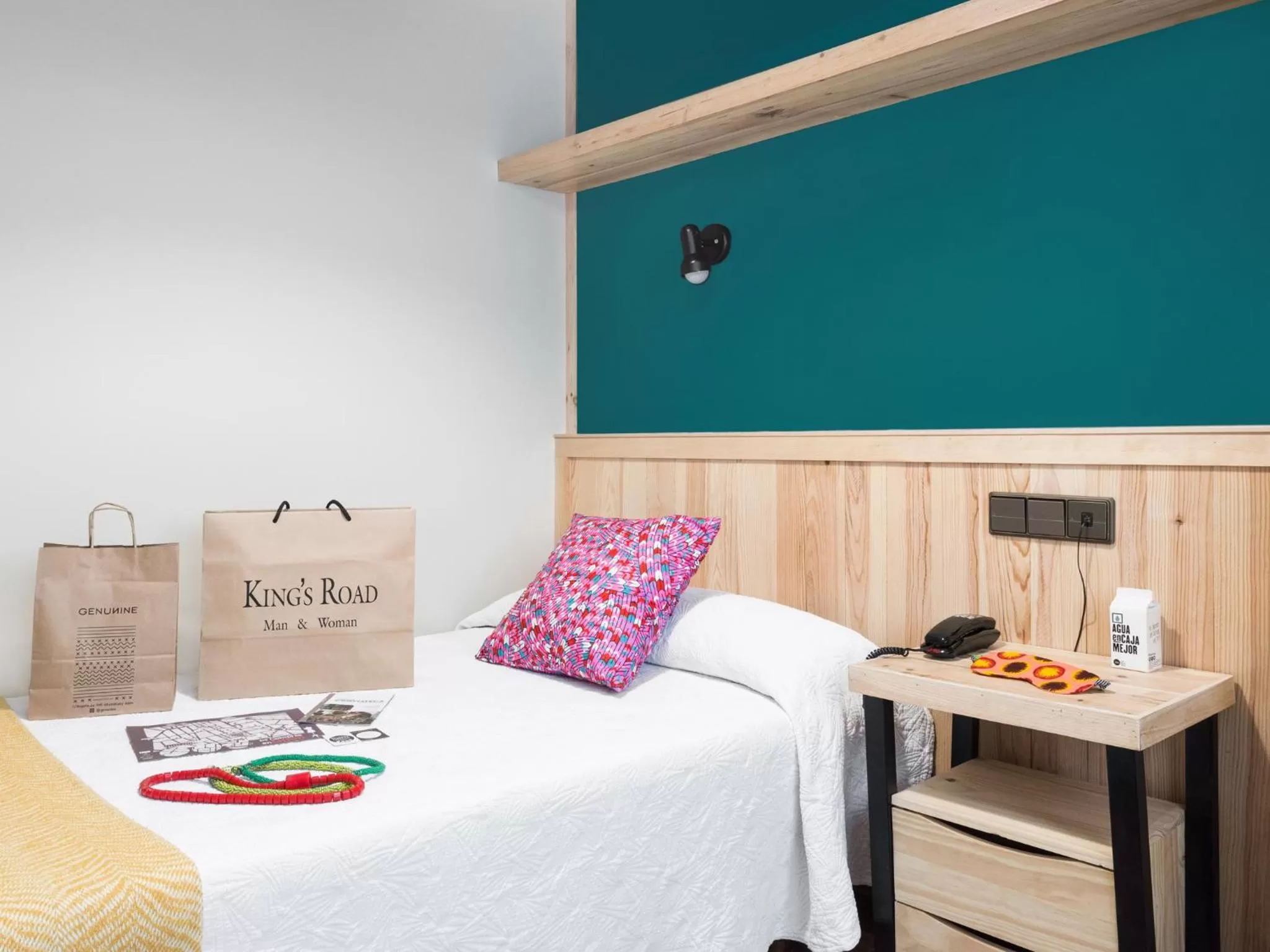 Bed in Hotel San Miguel