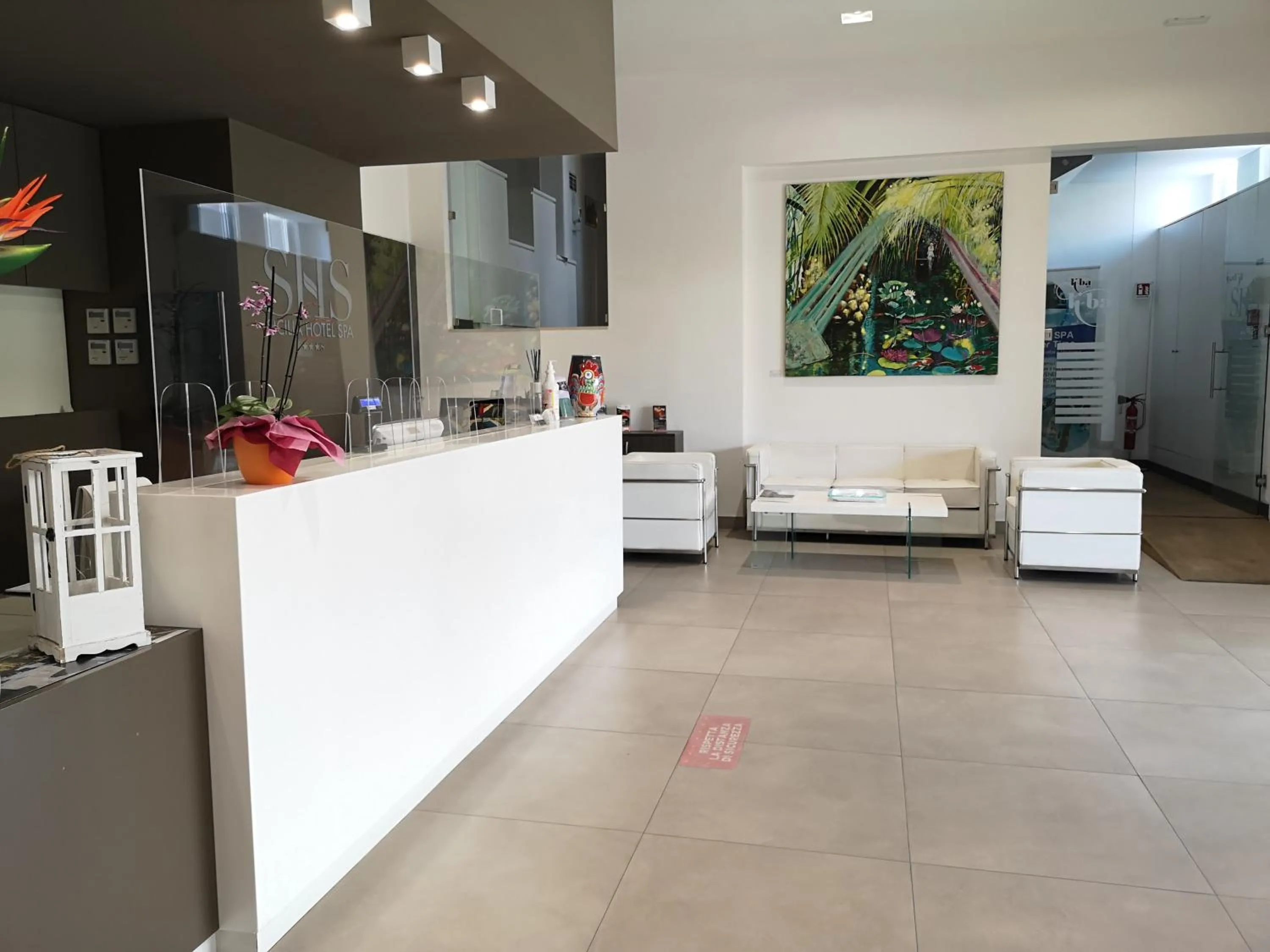 Lobby or reception in Sicilia Hotel Spa