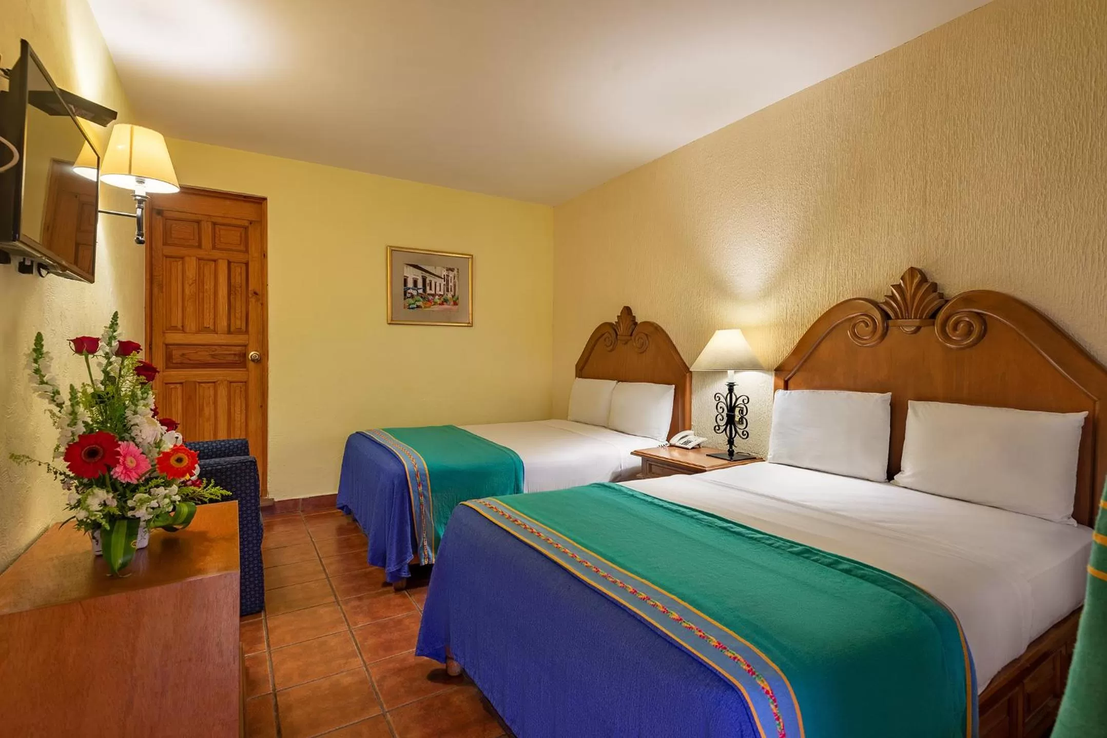 Twin Room in Hotel la Parroquia