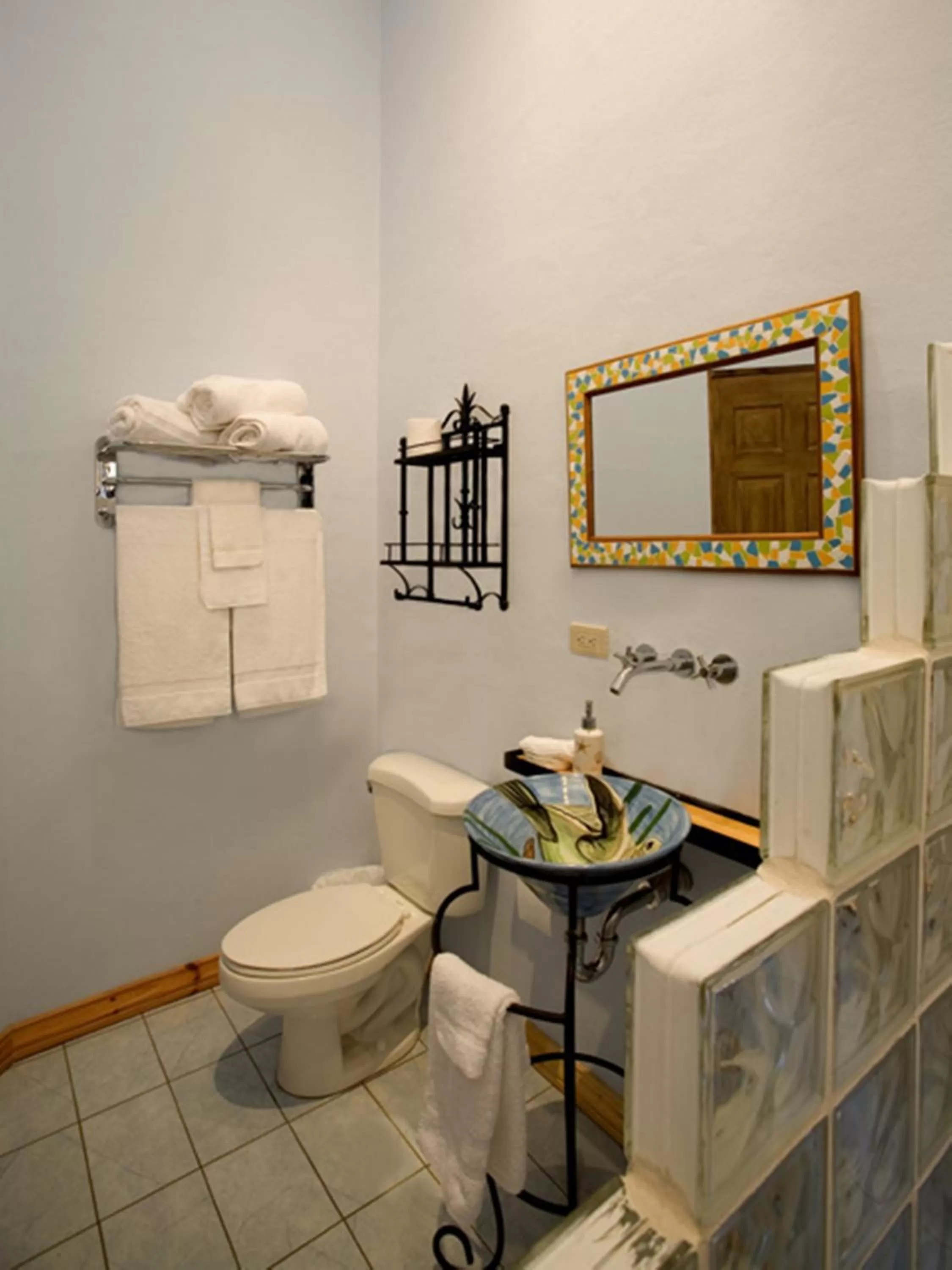 Shower in Out of Bounds Boutique Hotel