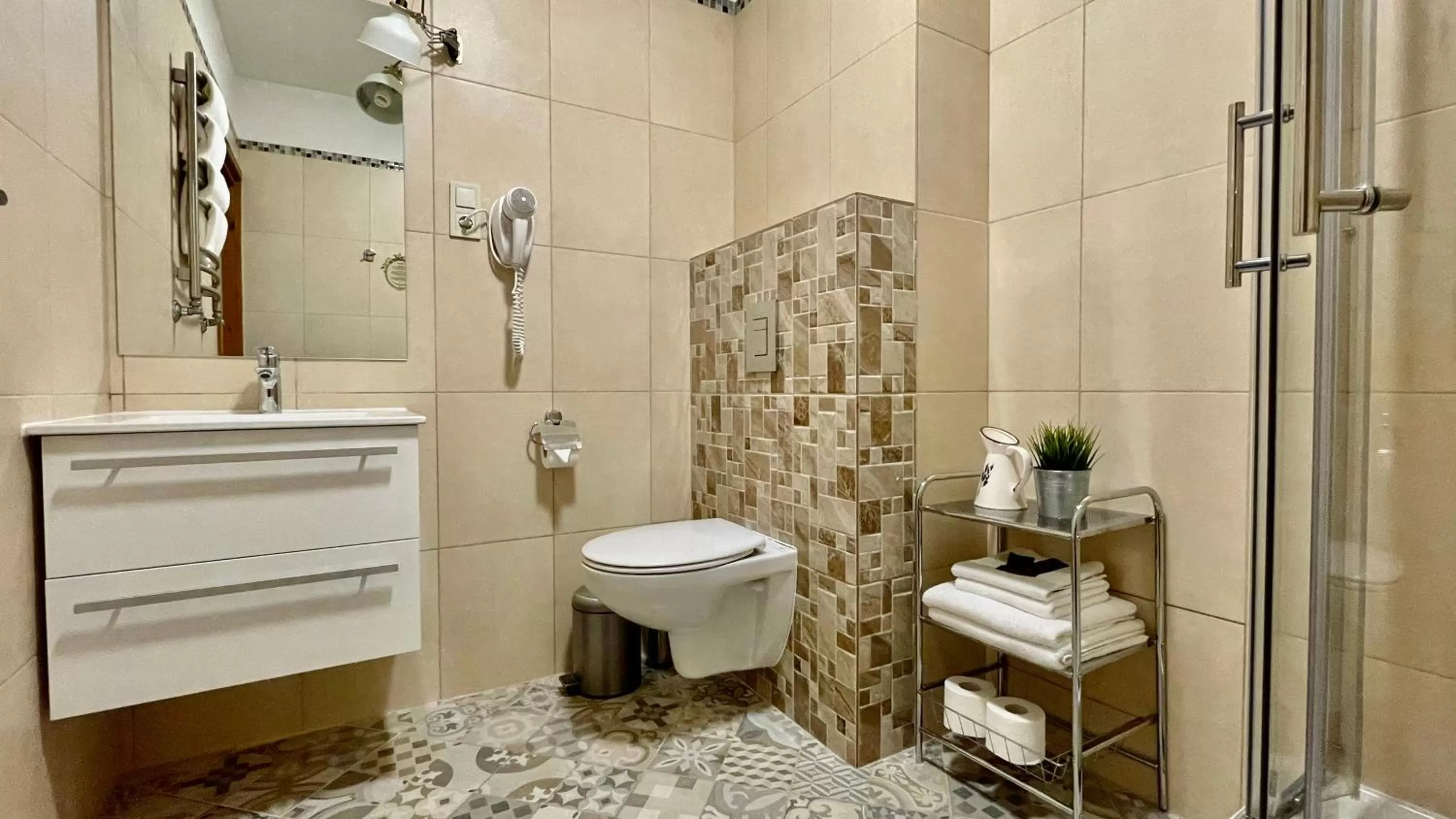 Toilet in Hotel Vilhelmine