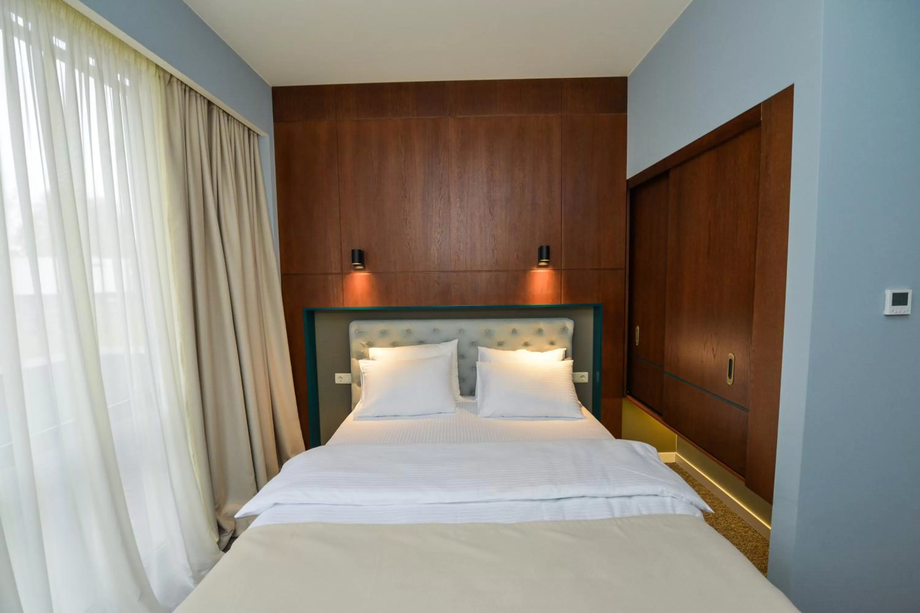 Bed in River View Hotel Tbilisi