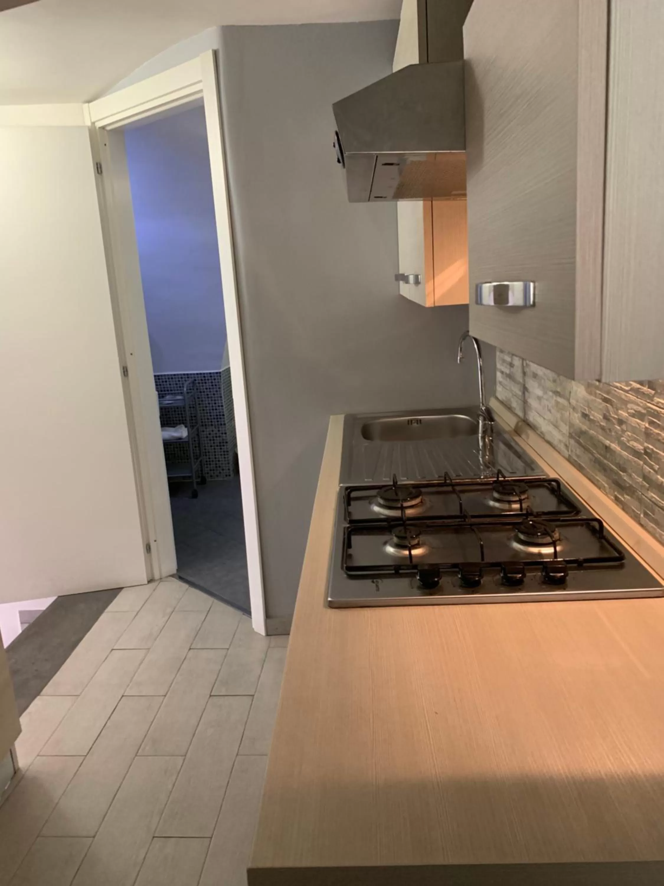 Kitchen or kitchenette in Duca di Uzeda Bed and Breakfast