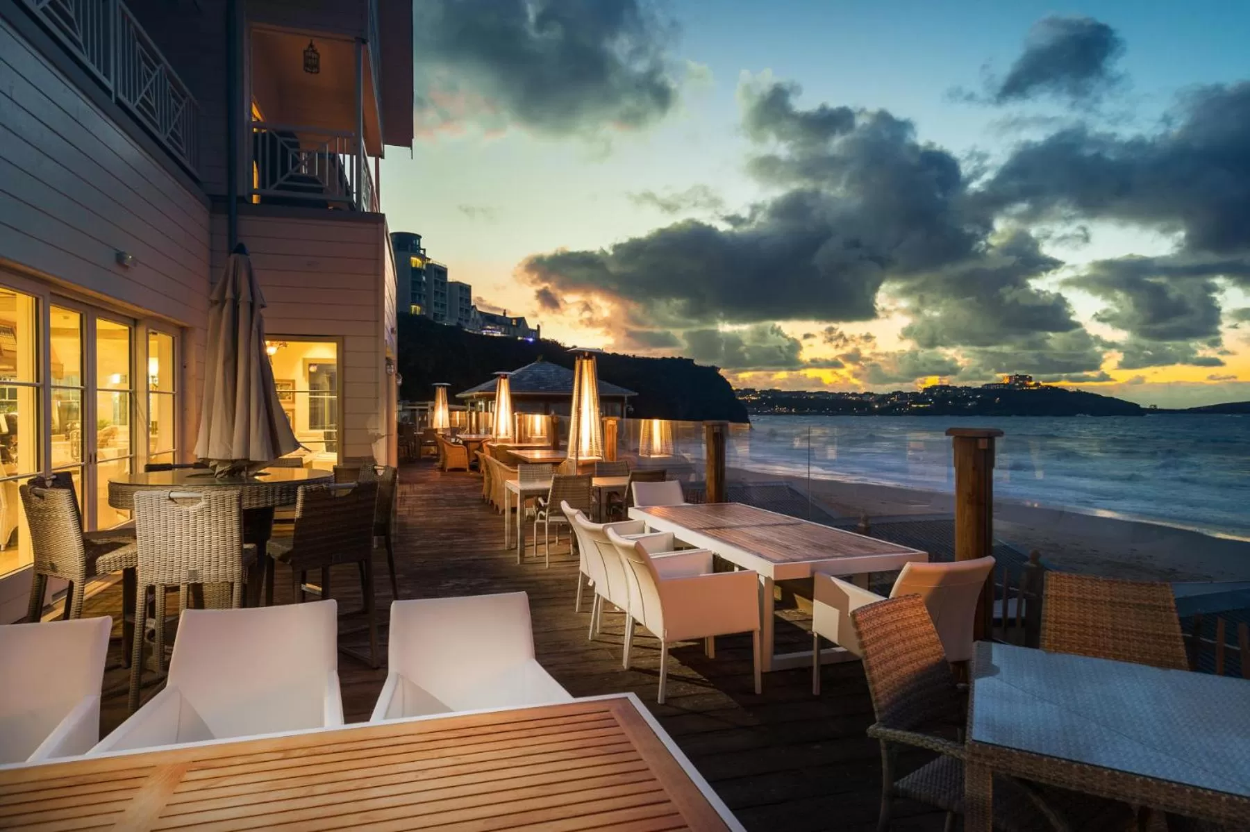 Restaurant/places to eat in Tolcarne Beach Colonial Restaurant and Rooms