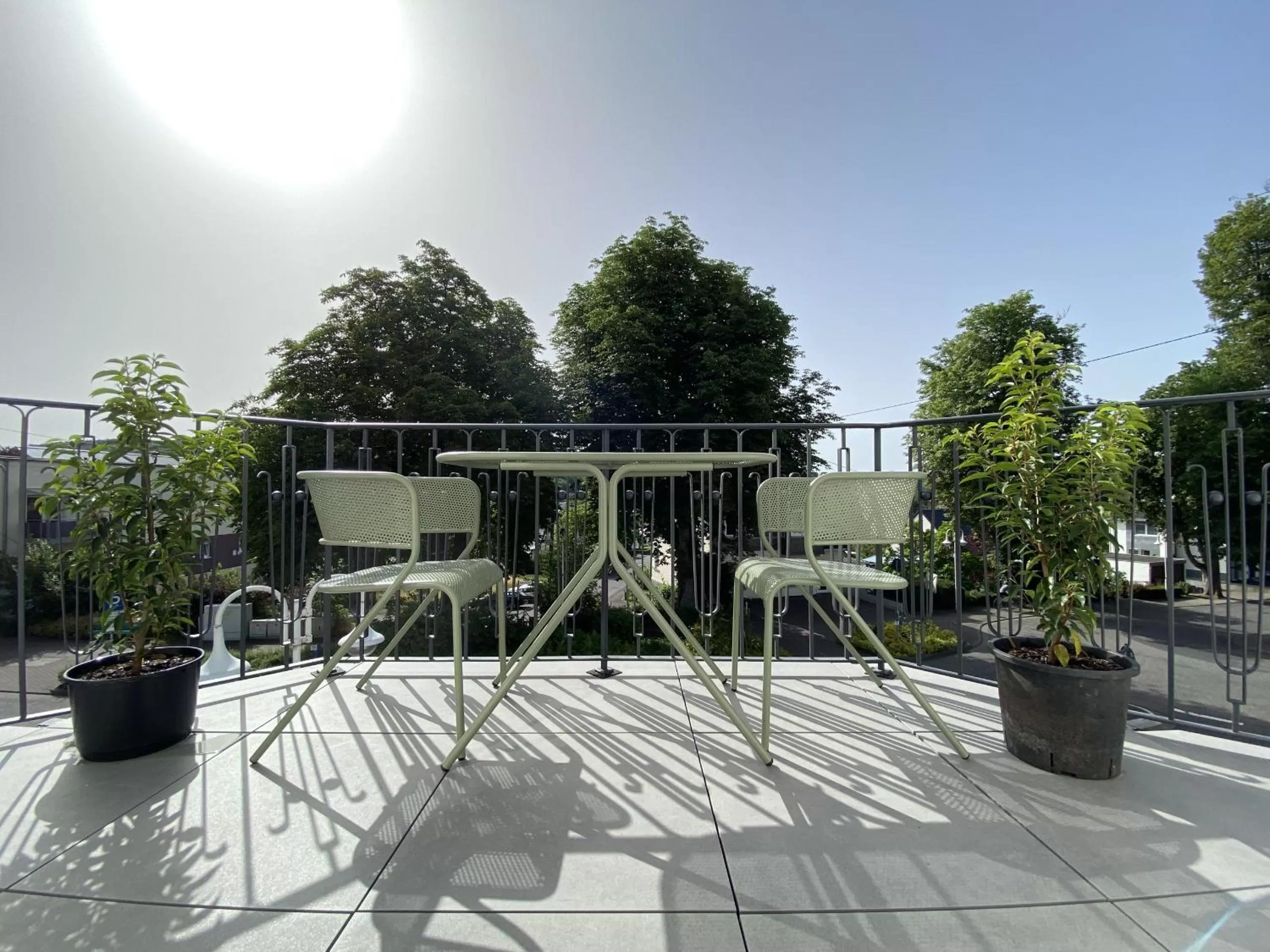 Balcony/Terrace in Ferienhaus Stadtblick