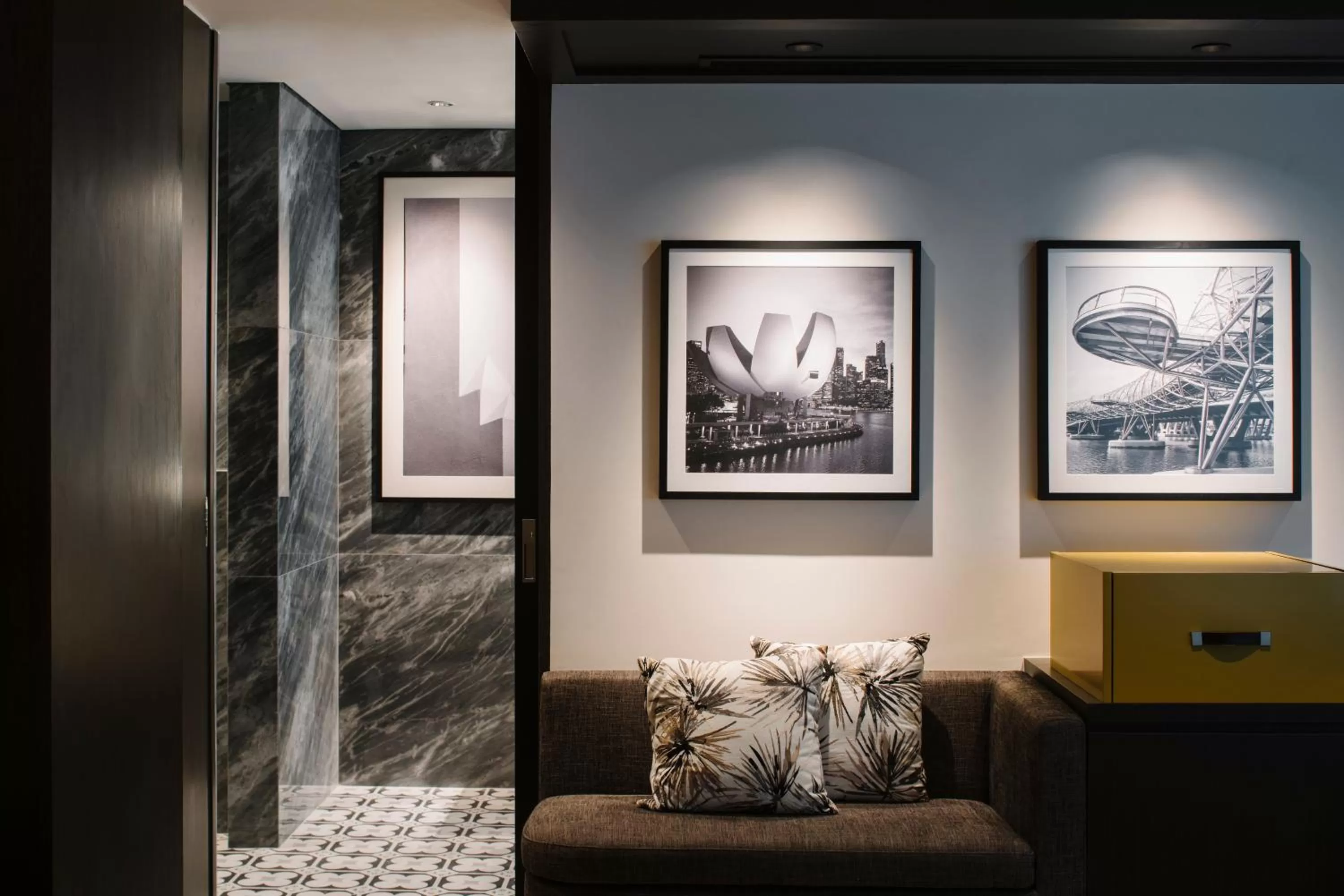 Seating area in Grand Park City Hall