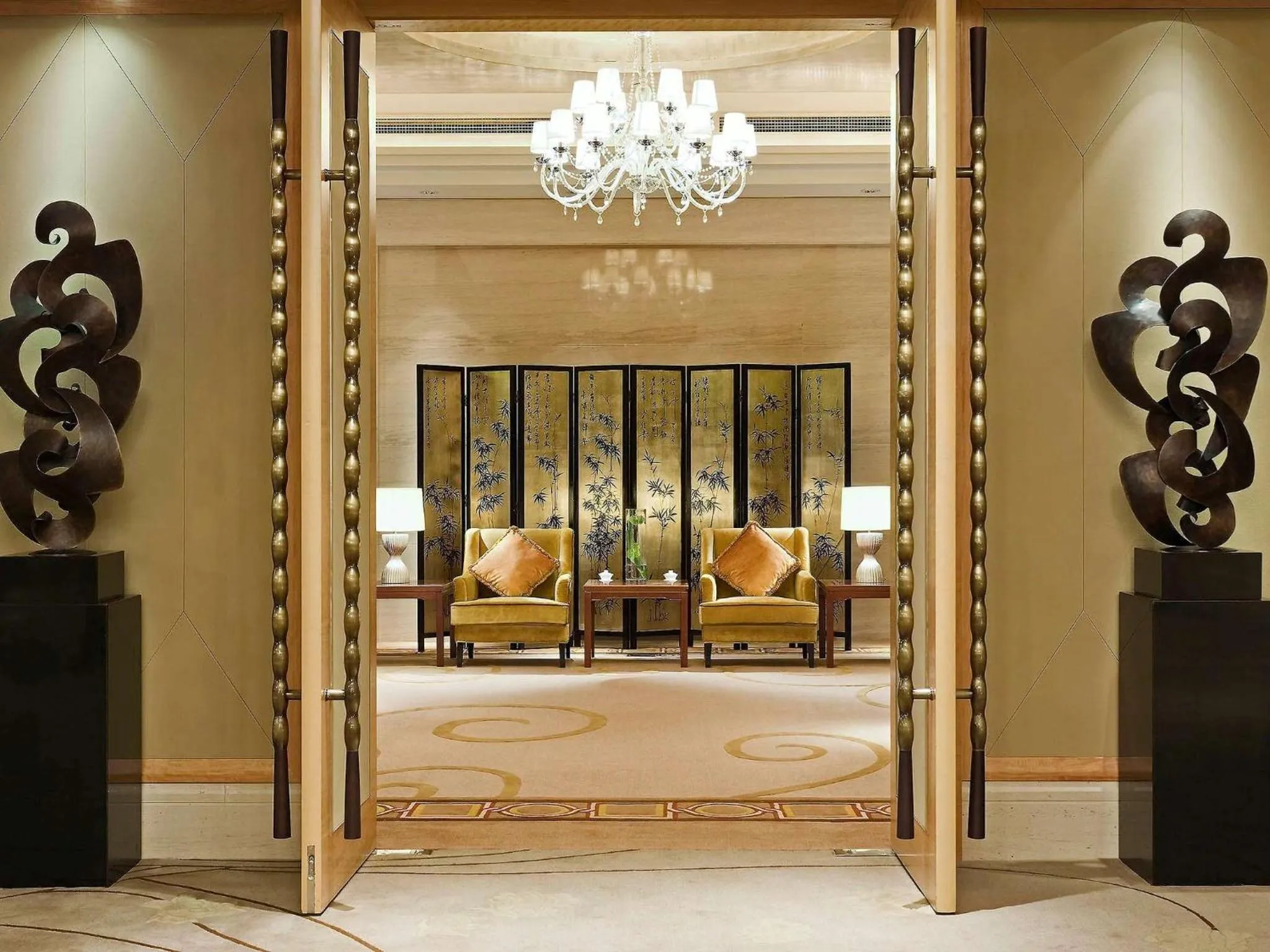 Meeting/conference room, Bed in Wanda Vista Beijing