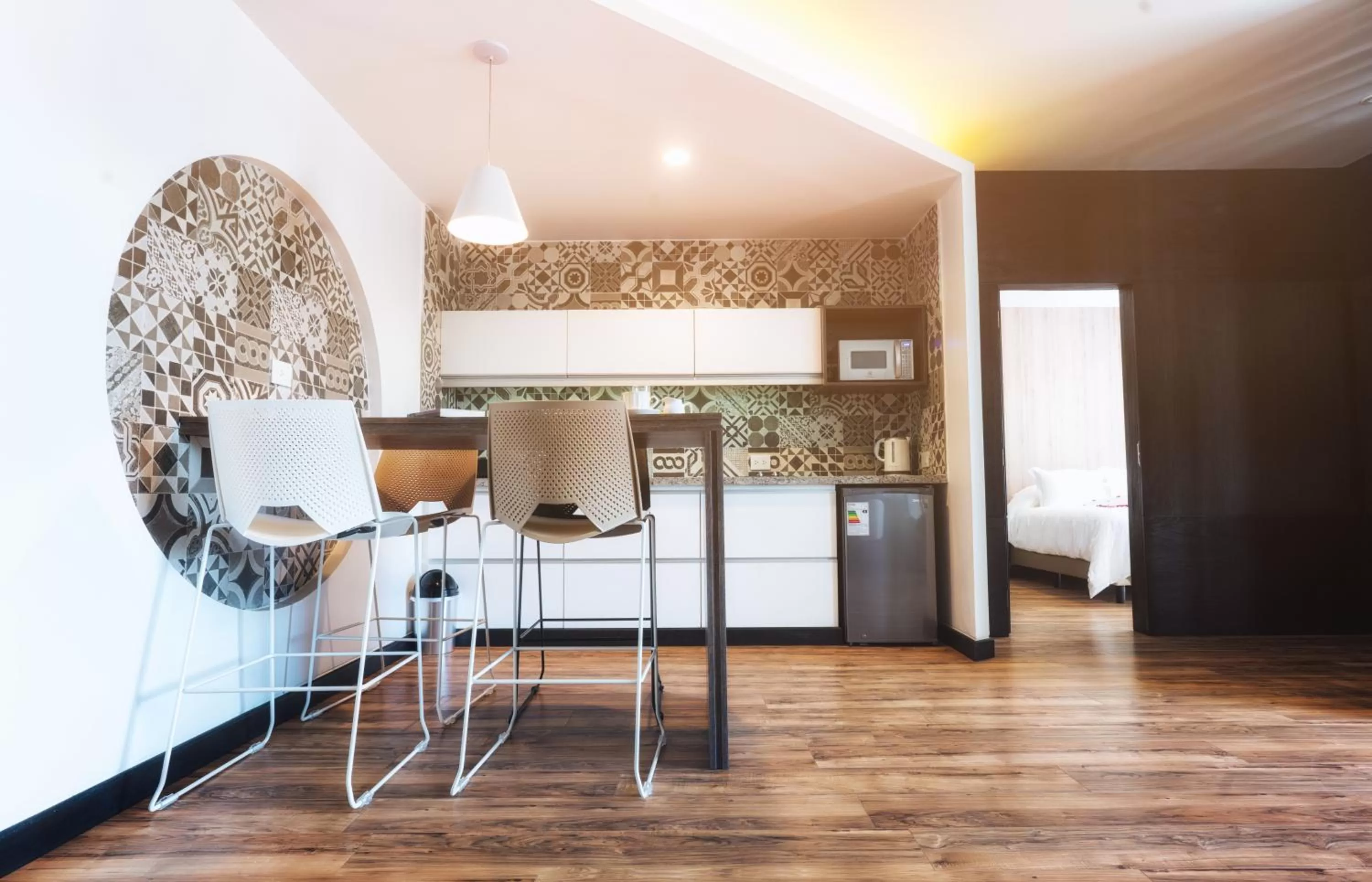 Kitchen or kitchenette in Urban Suites Apart Hotel