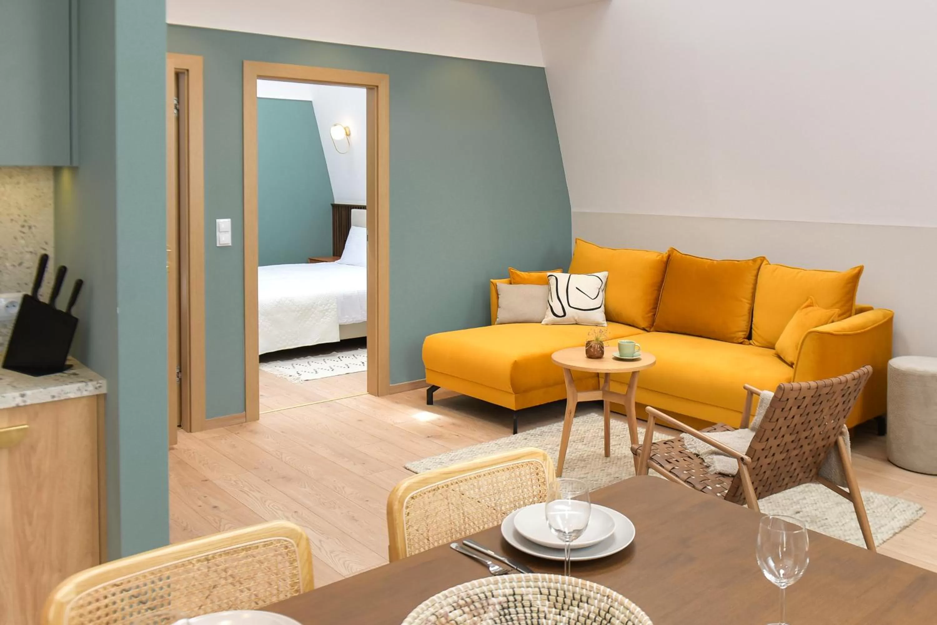 Seating area in Monciak55 Sopot Apartments