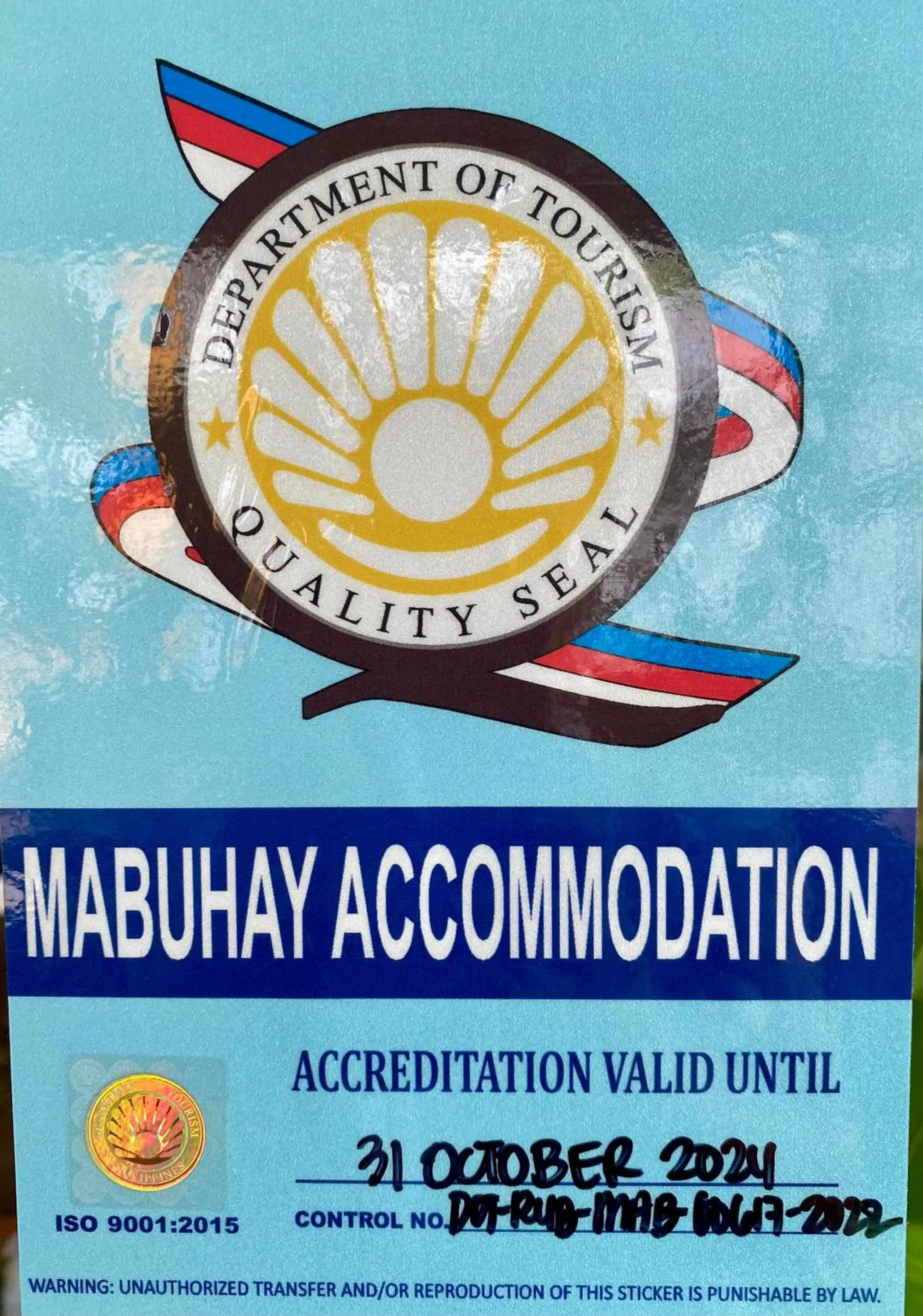 Logo/Certificate/Sign in Marion Roos Hotel